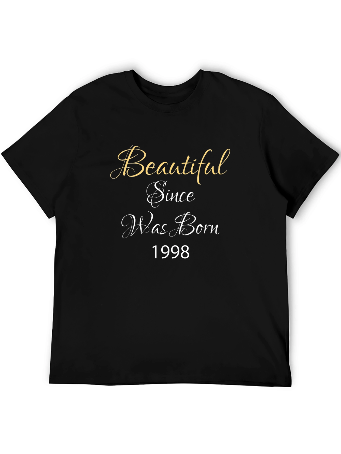 Black Beautiful Since Born Year T-Shirt view 5