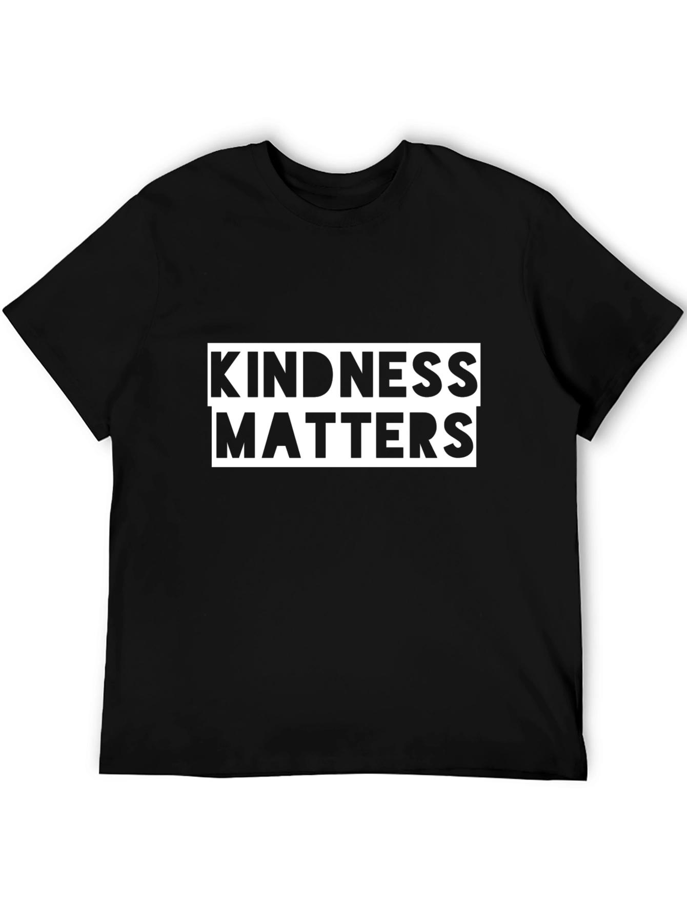 Black Kindness Matters Black T-Shirt - Unisex view 5