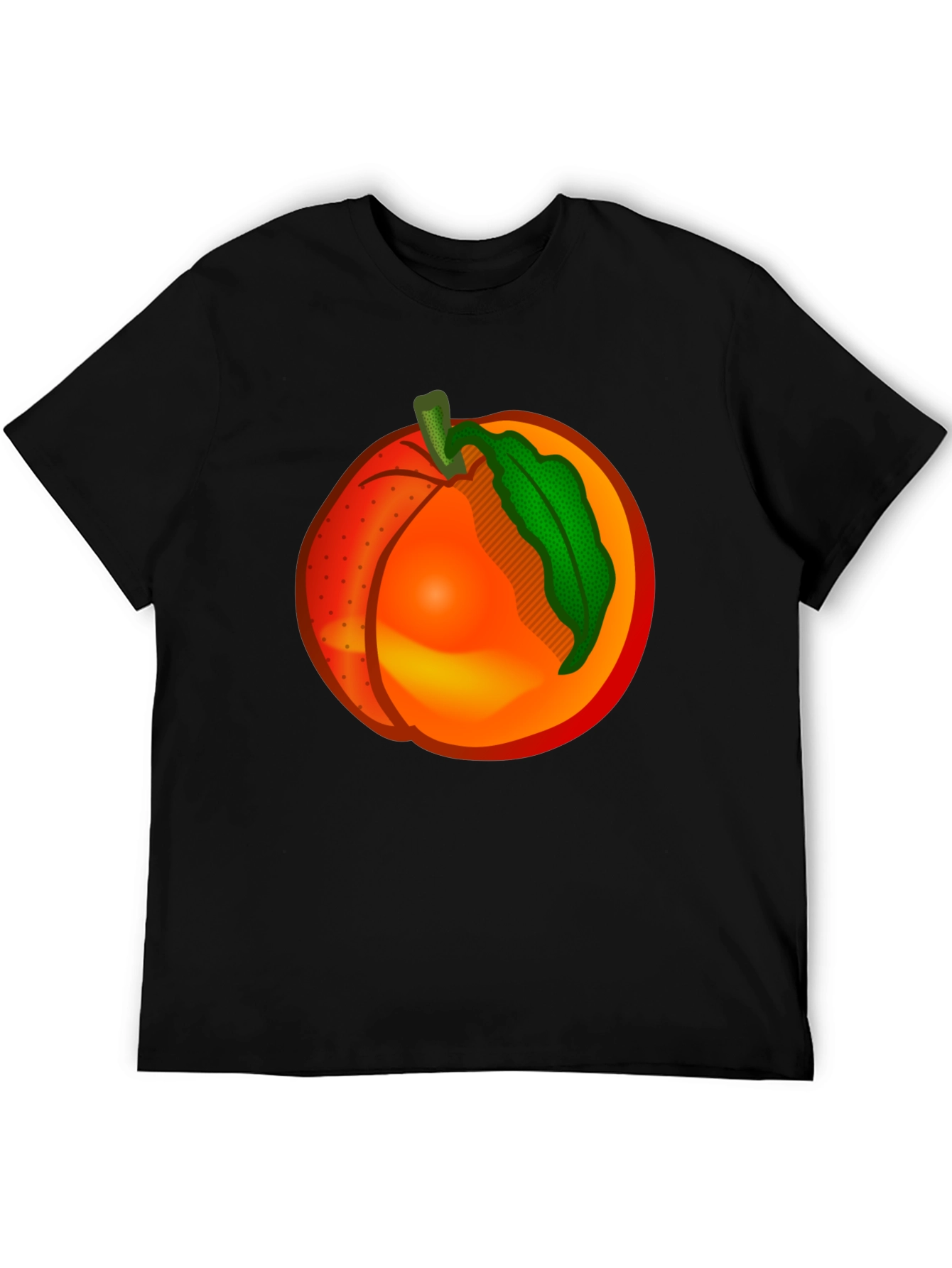 Black Peach Graphic T-Shirt - Fruity Fashion view 5