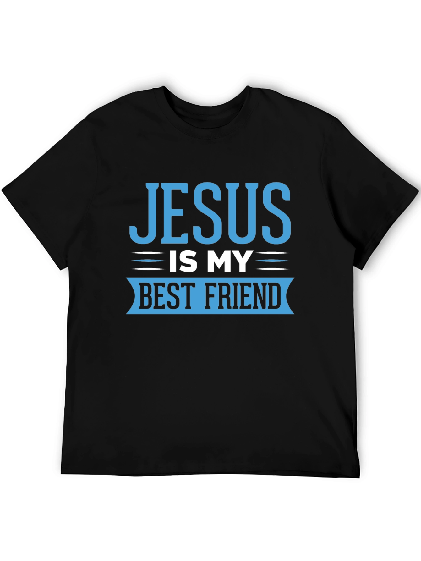 Black Jesus Is My Best Friend Black T-Shirt view 5