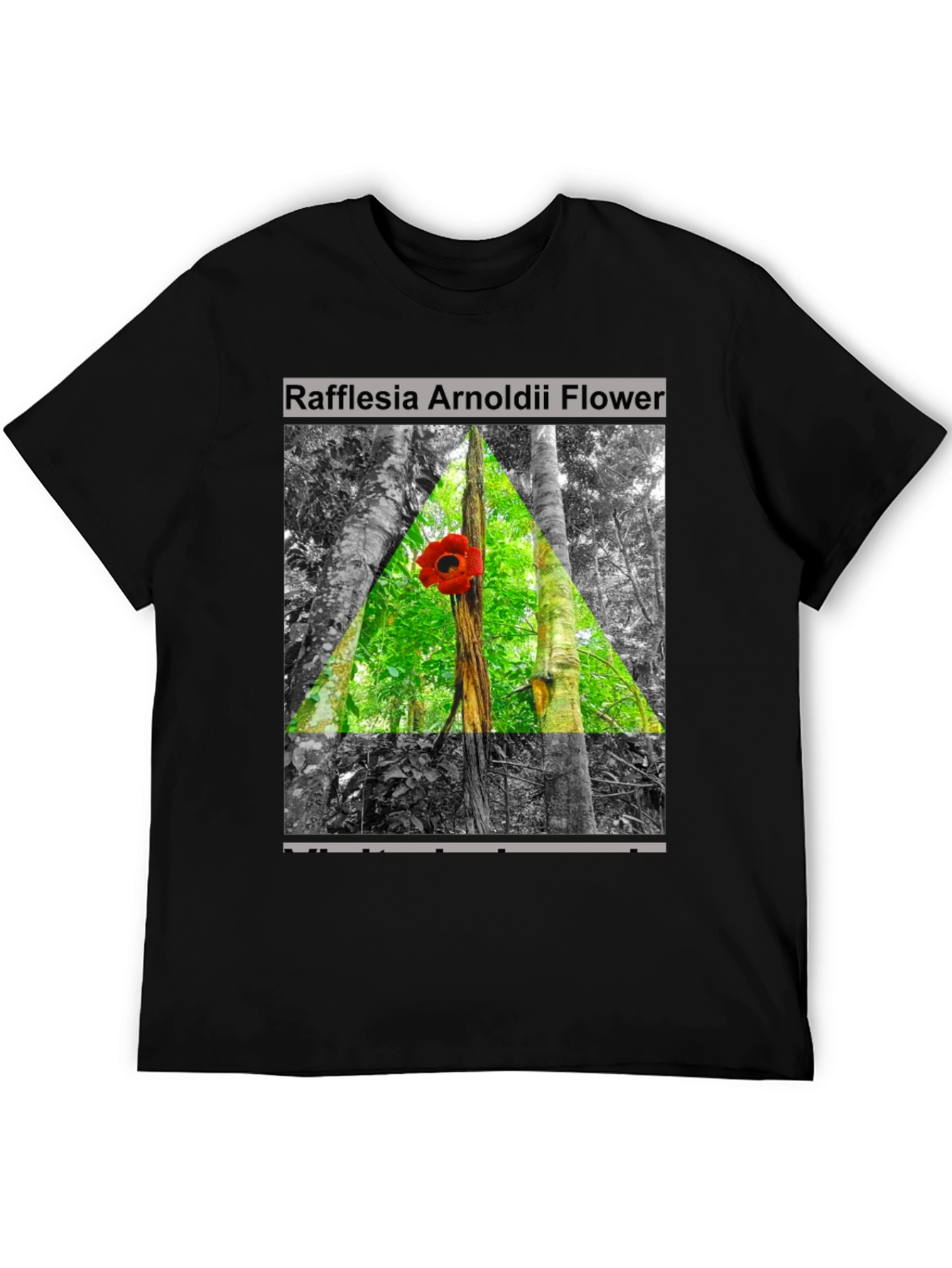 Black Rafflesia Arnoldii Flower T-Shirt view 5