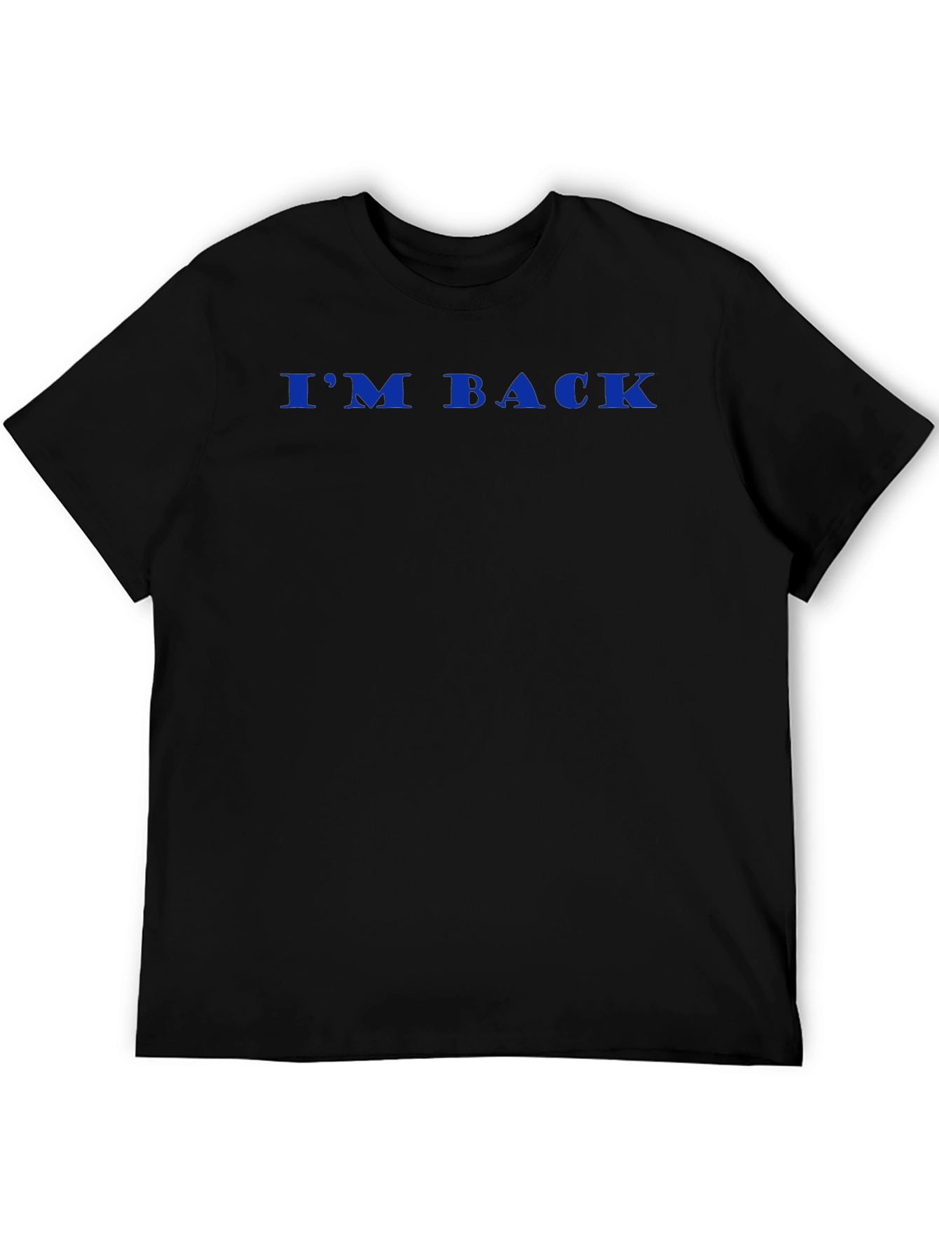 Black I'm Back Graphic Tee - Classic Fit Black T-Shirt view 5