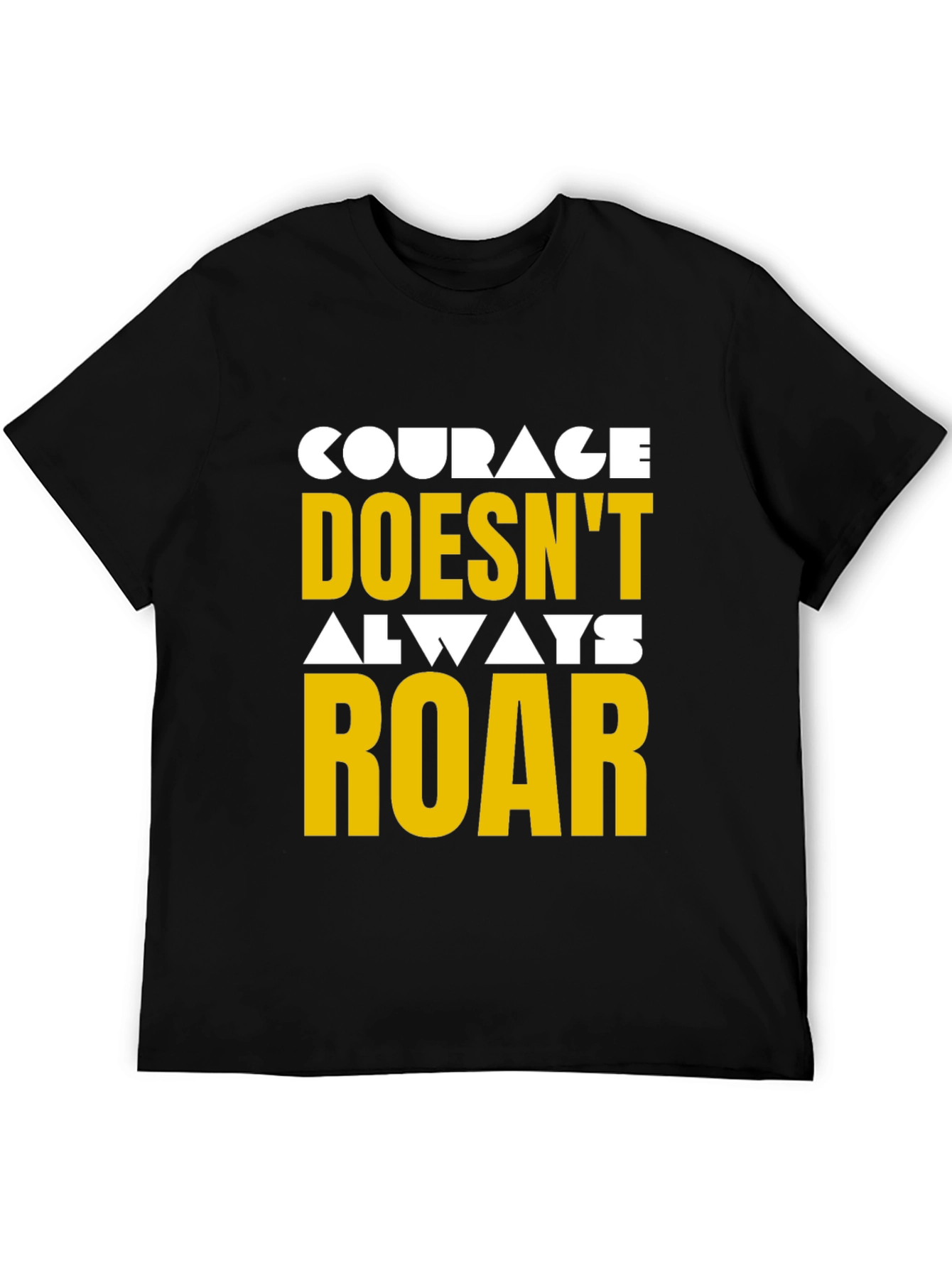 Black Courage Graphic Tee - Motivational T-Shirt view 5