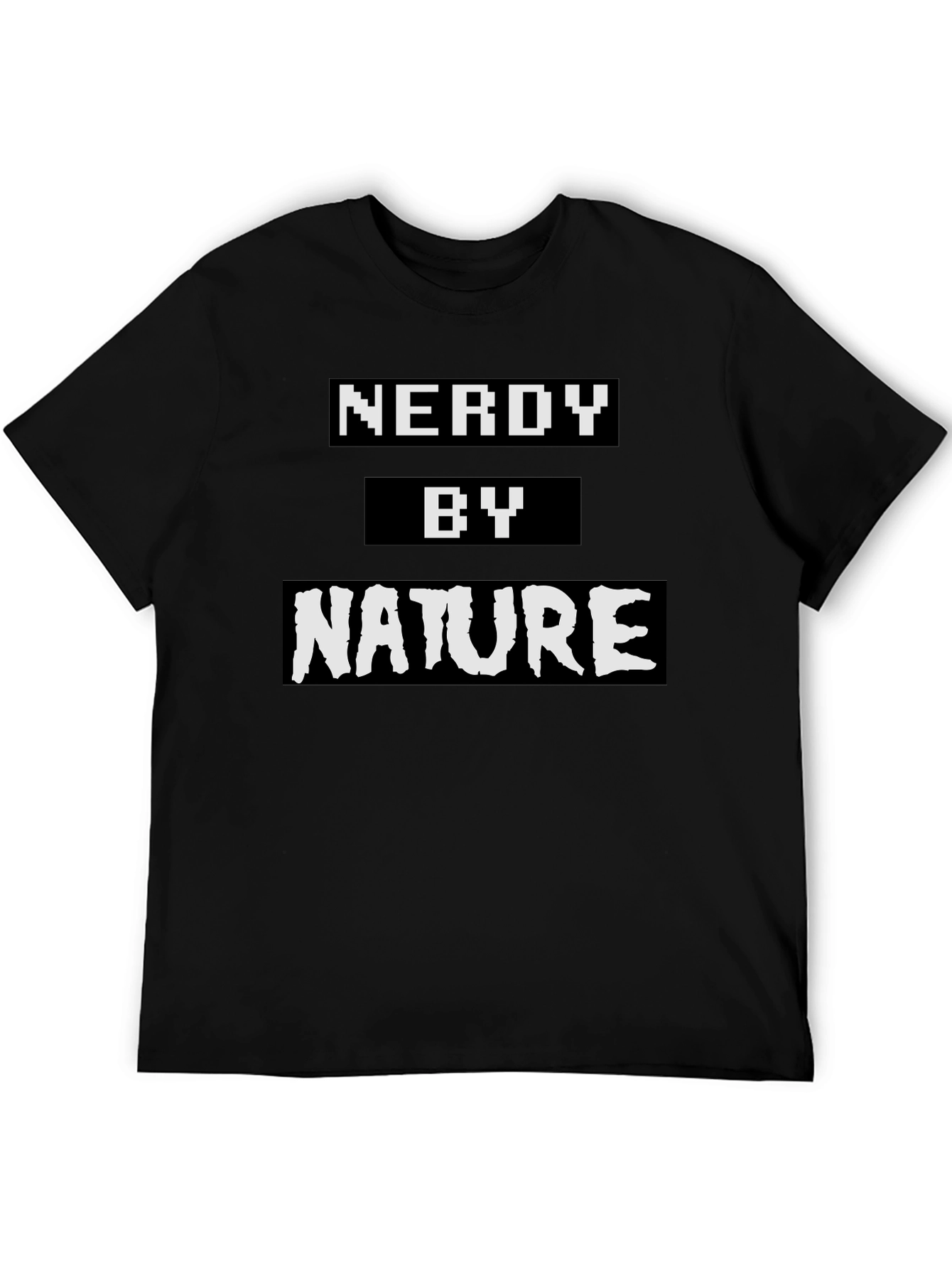 Black Nerdy By Nature Graphic Tee view 5
