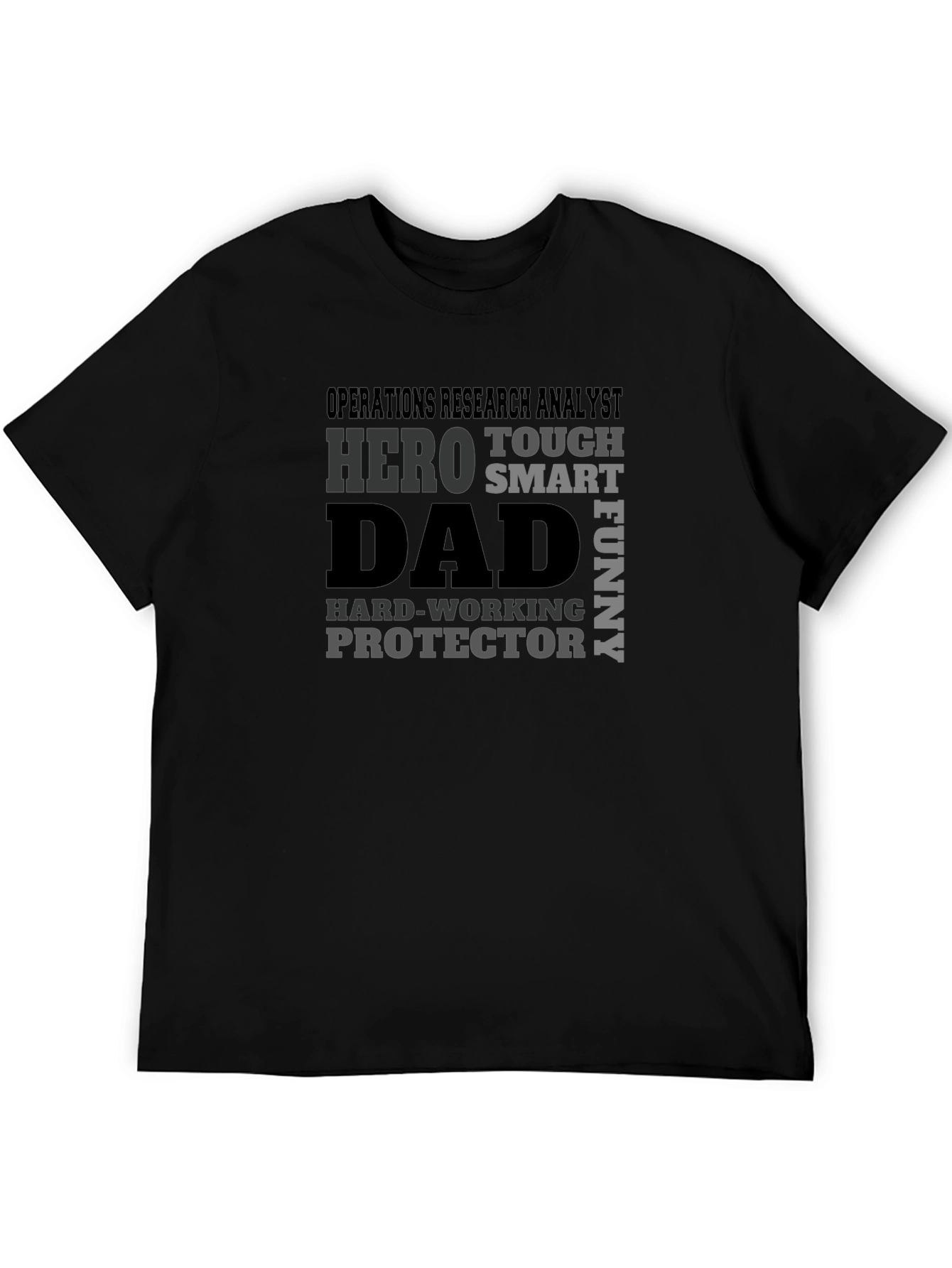 Black Operations Research Analyst Dad T-Shirt view 5