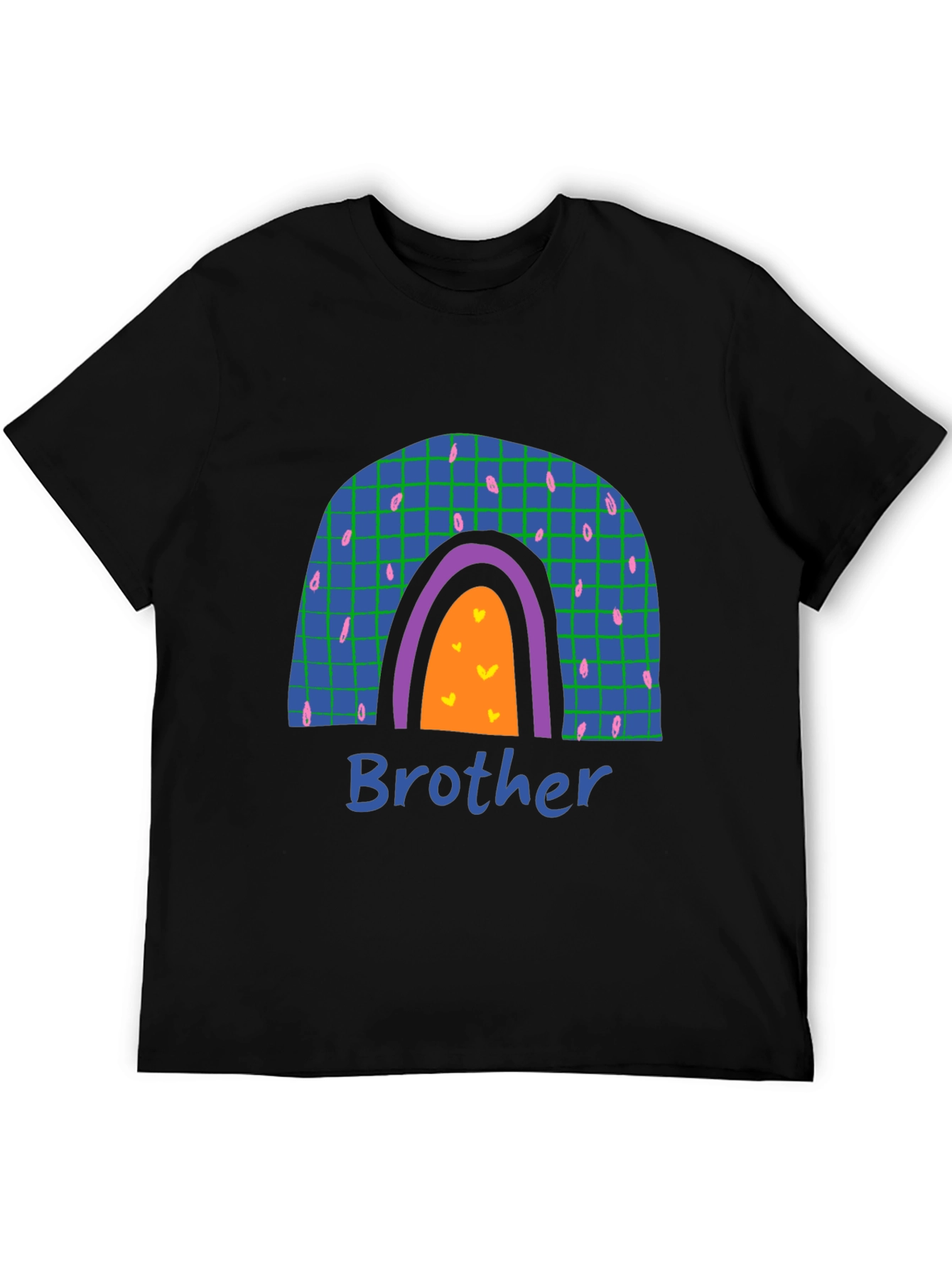 Black Brother Rainbow Graphic T-Shirt view 5