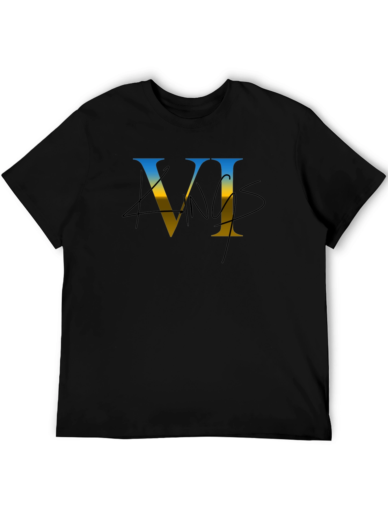 Black Kings VI Graphic Black T-Shirt view 5