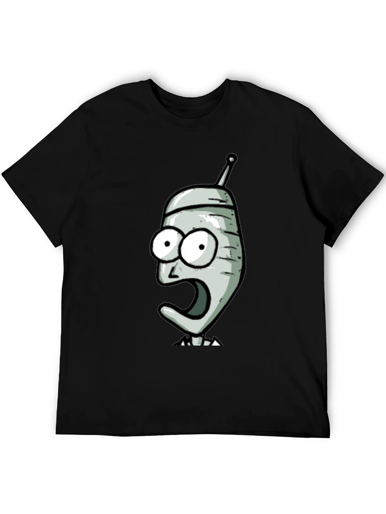 Black Futurama Inspired Graphic T-Shirt view 5