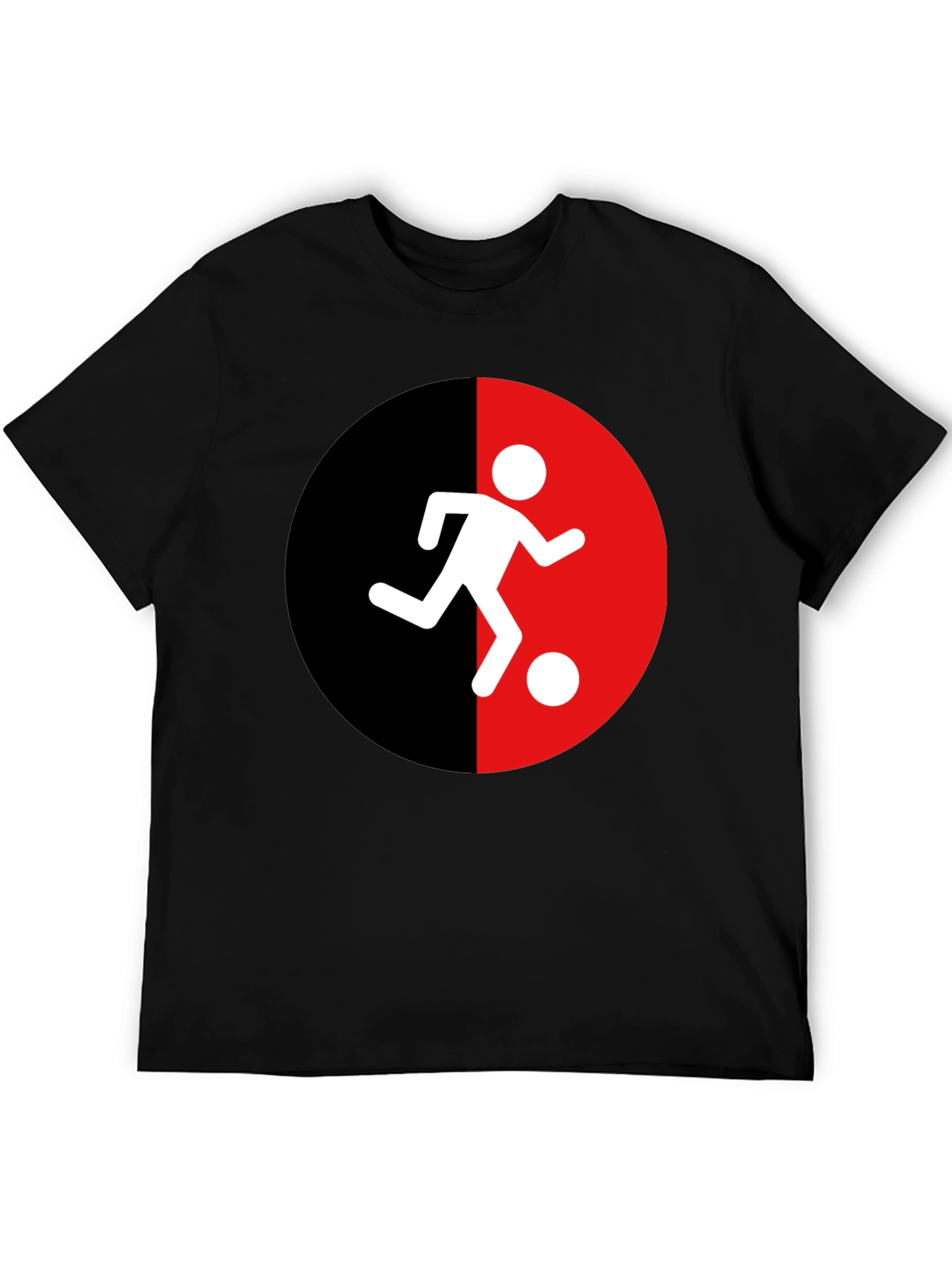Soccer Player Graphic Tee - Black - 5