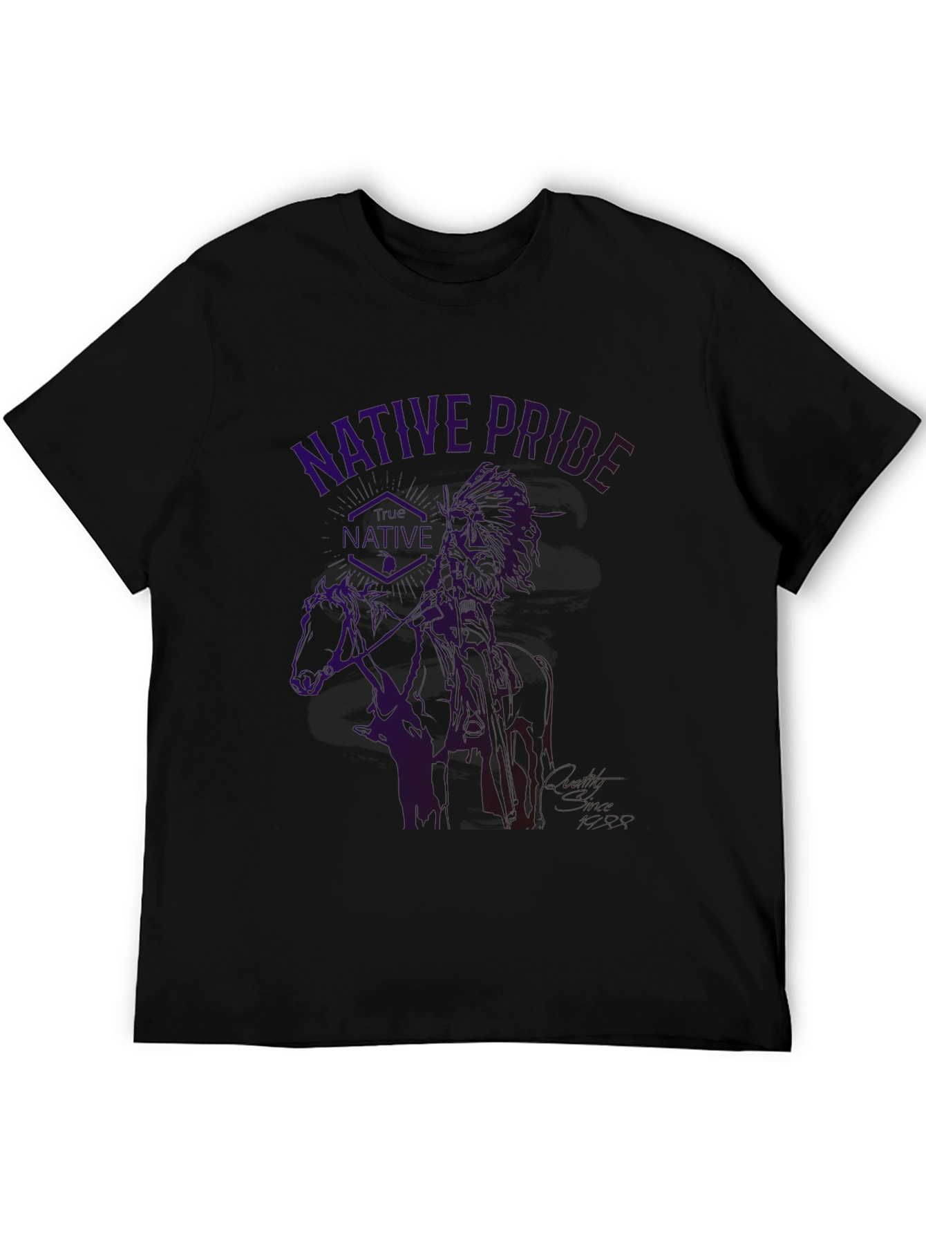 Black Native Pride Graphic T-Shirt view 5