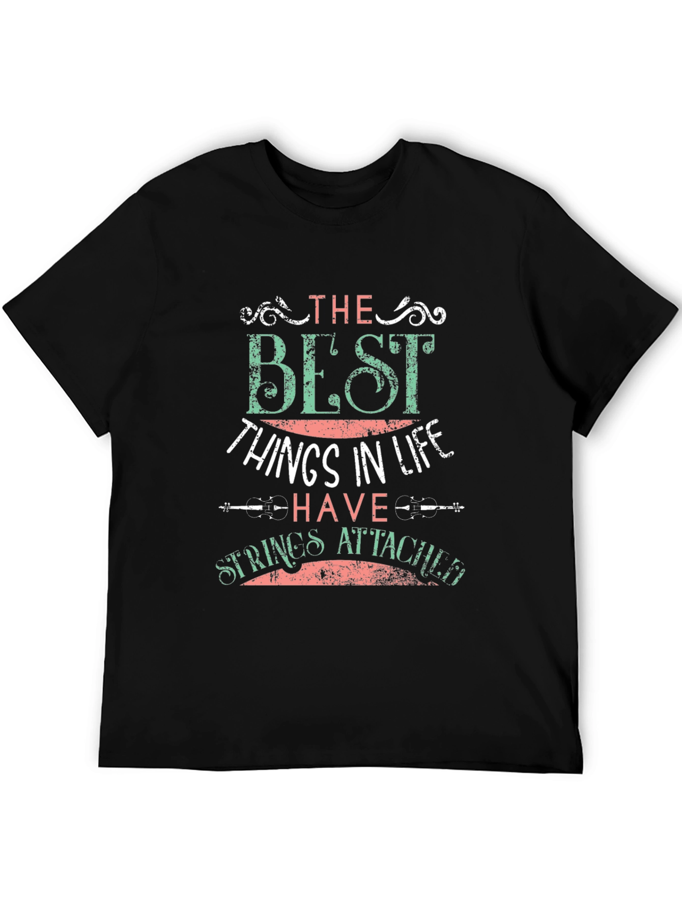 Black The Best Things In Life T-Shirt view 5