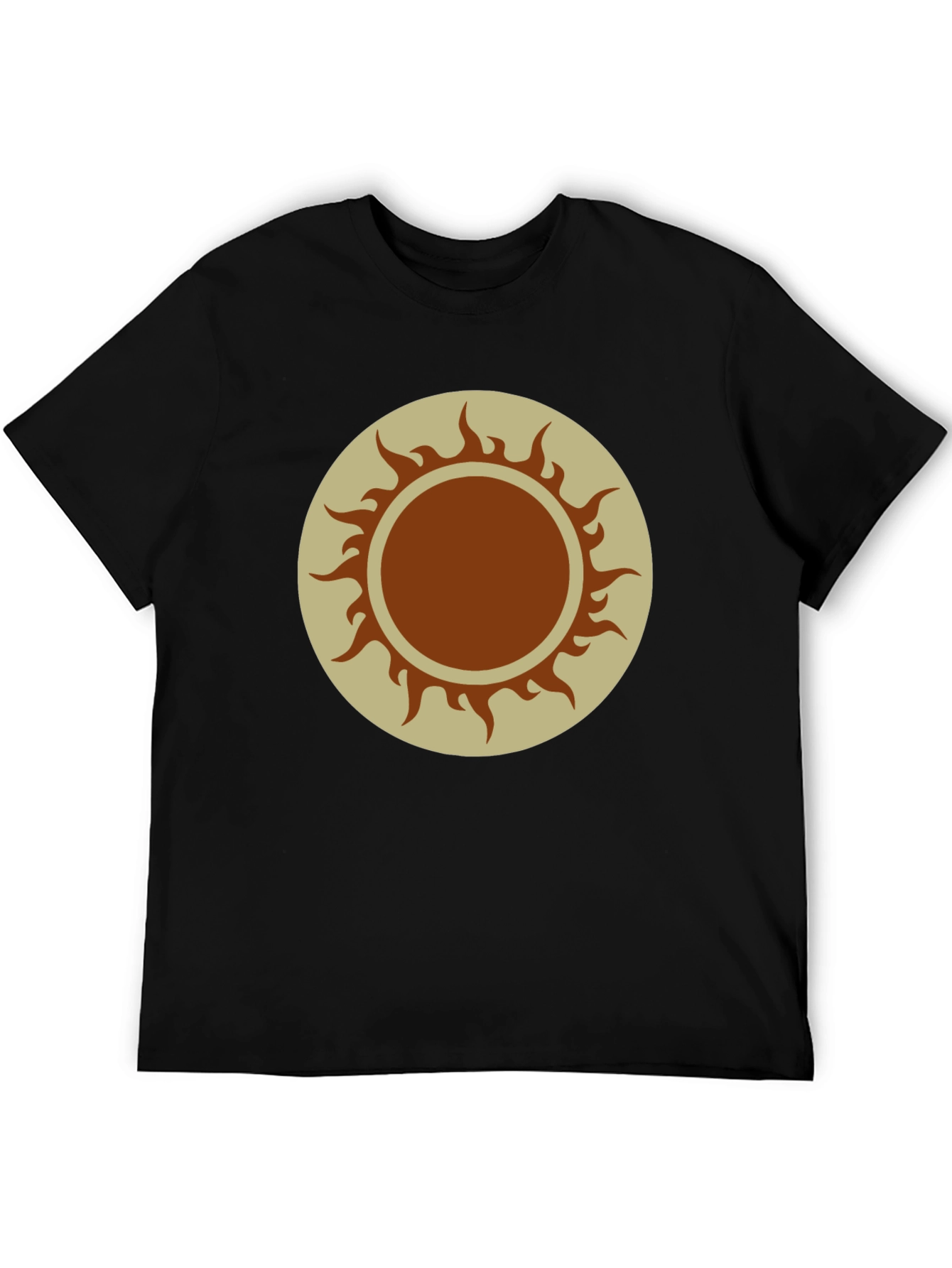 Black Sun Graphic Tee - Black Cotton Blend view 5