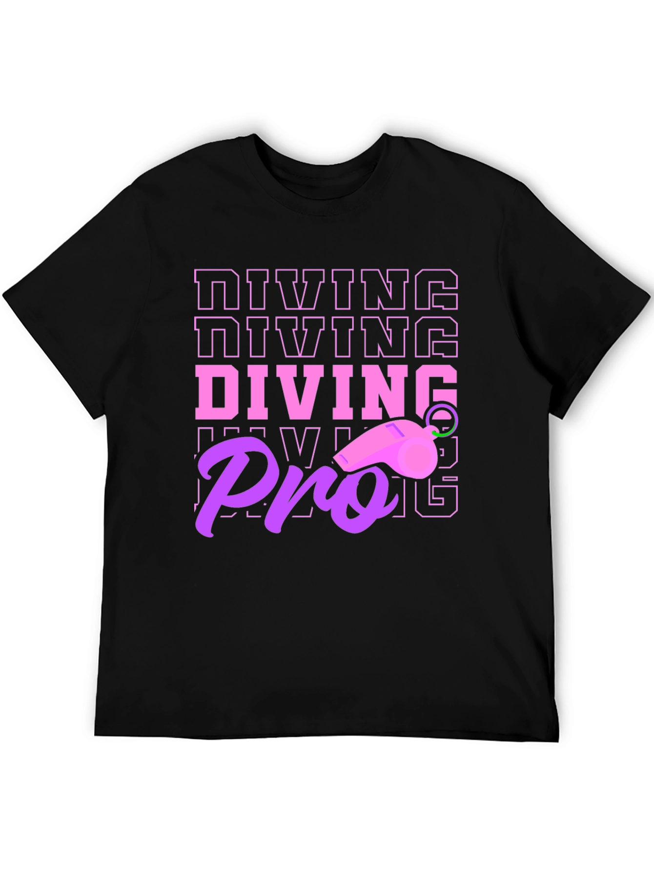 Black Diving Pro T-Shirt - Unique Design view 5