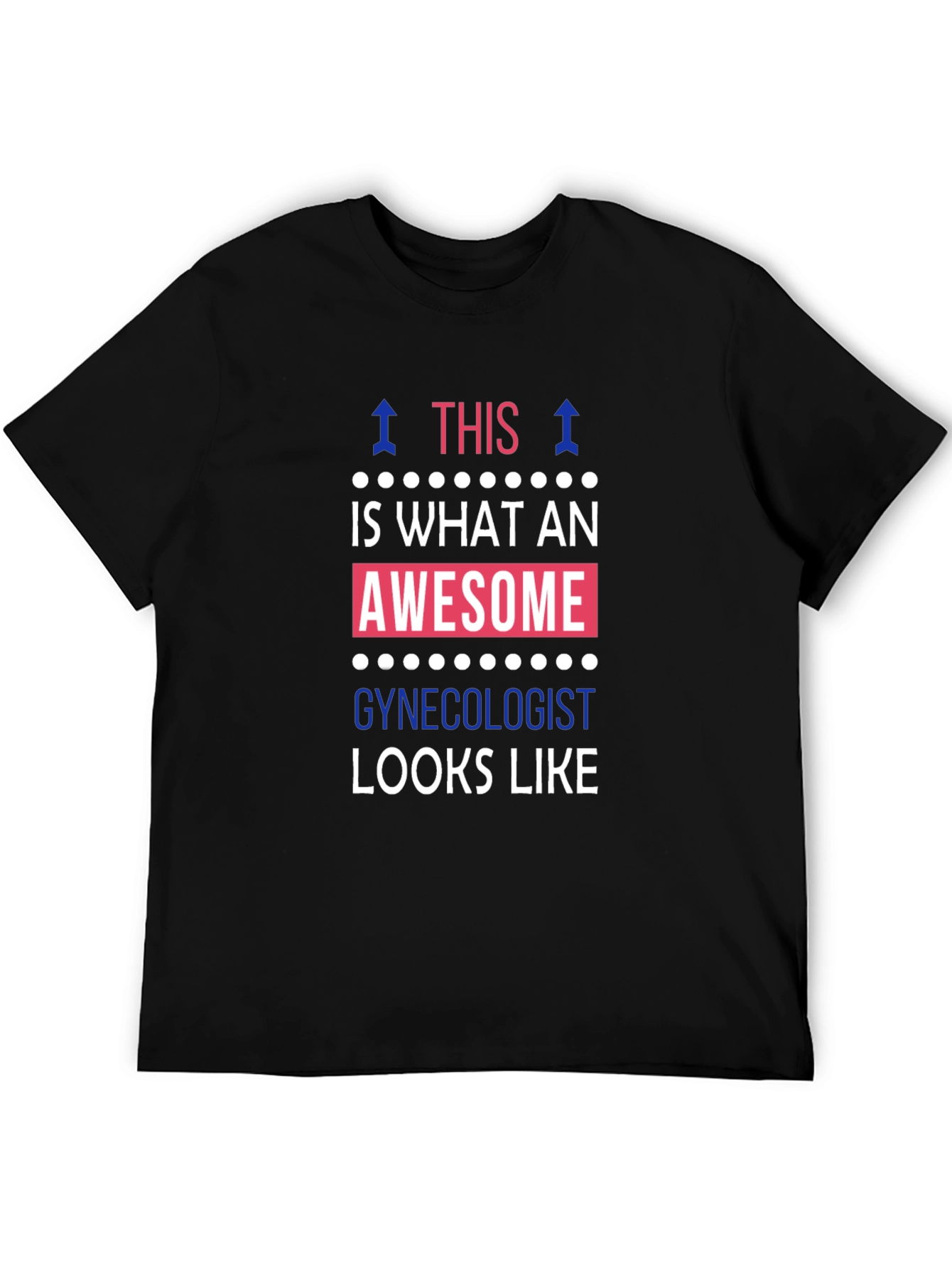 Black Awesome Gynecologist T-Shirt view 5