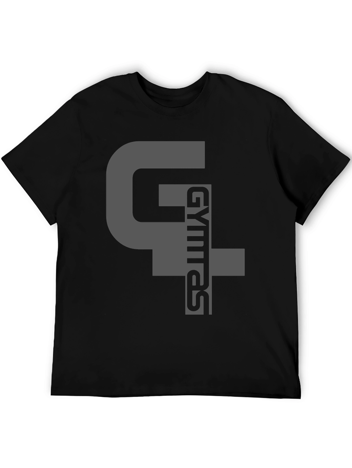 Black Gymras T-Shirt - Black Cotton Blend Graphic Tee view 5