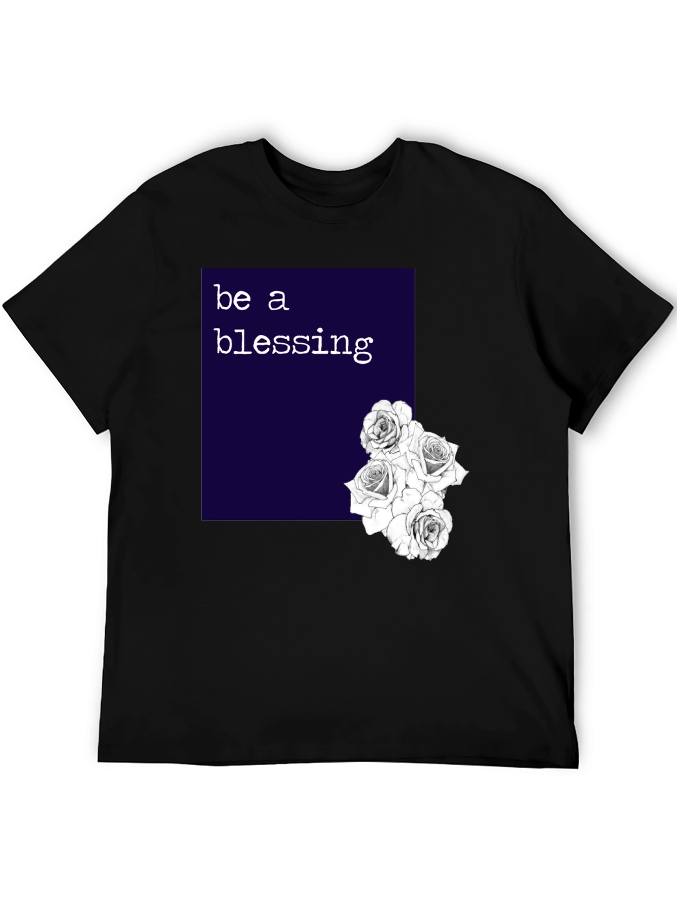 Black Be a Blessing Graphic T-Shirt view 5