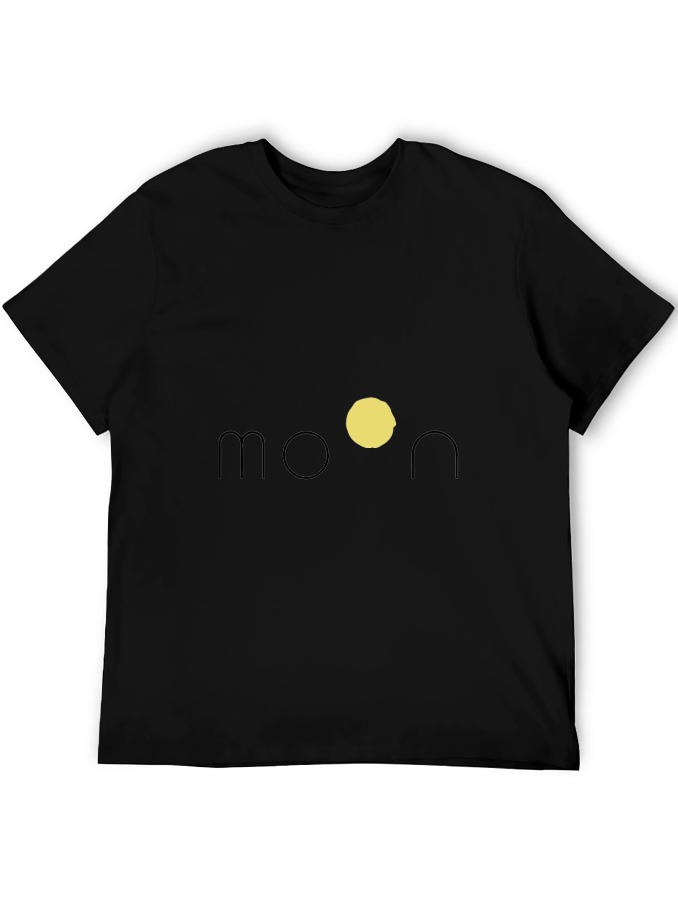 Black Moon Graphic Black T-Shirt view 5