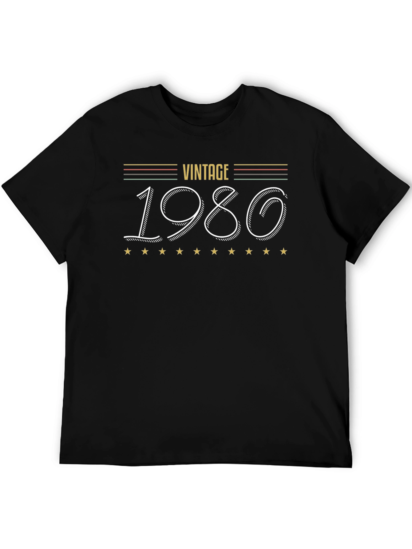 Black Vintage 1980 Graphic T-Shirt view 5