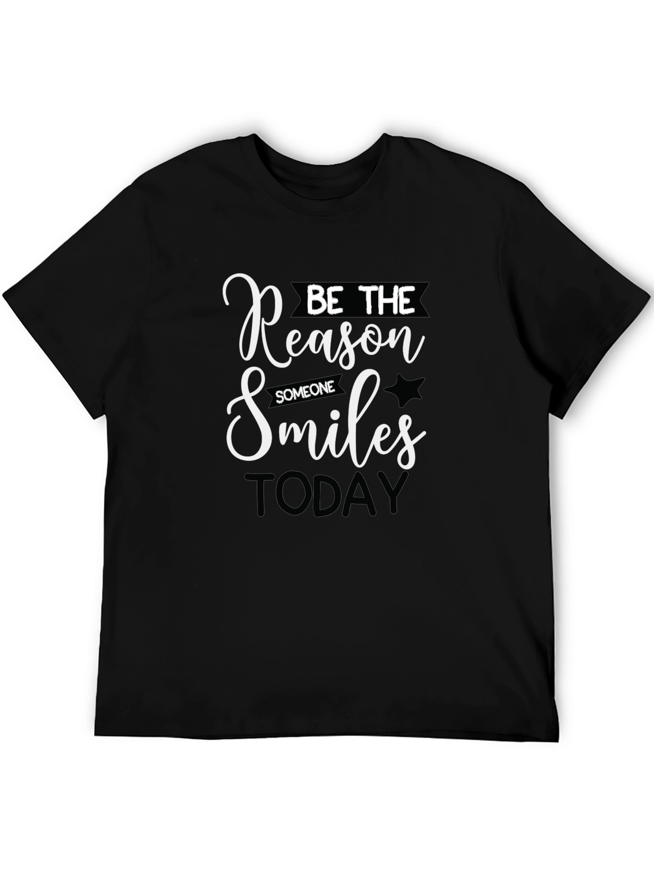 Black Be The Reason T-Shirt: Inspirational Graphic Tee view 5