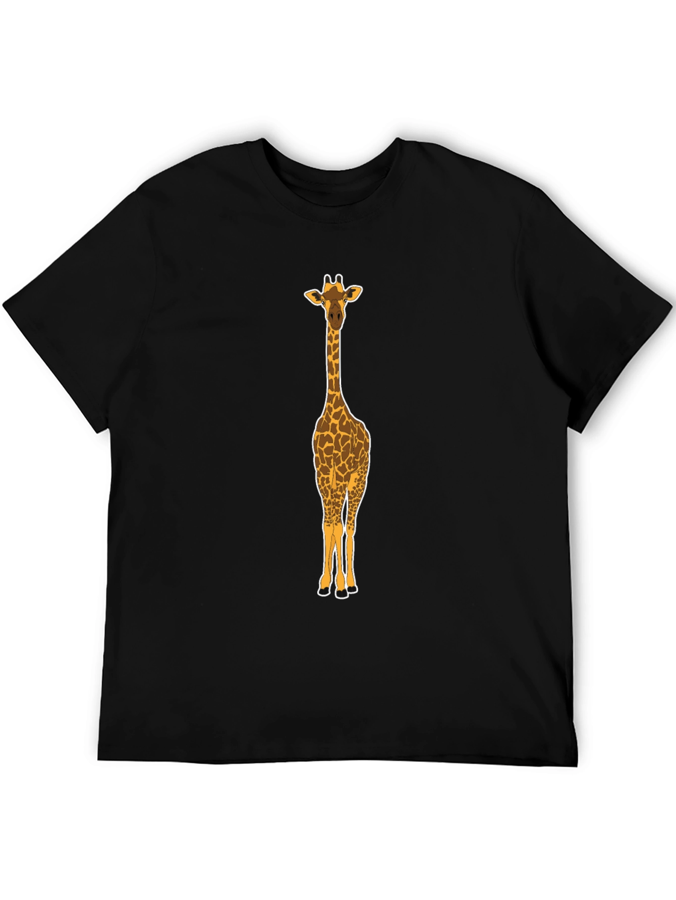 Black Giraffe Graphic Tee - Black view 5