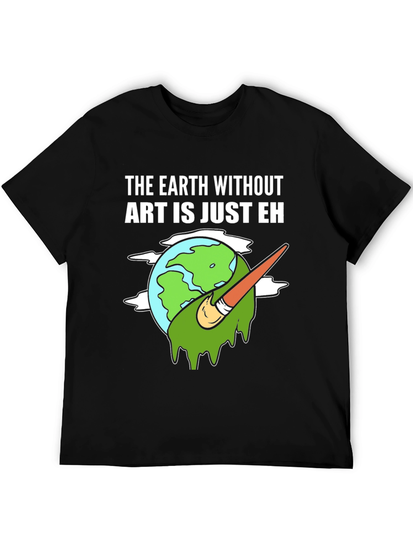 Black Art Lover Tee: Earth Without Art T-Shirt view 5