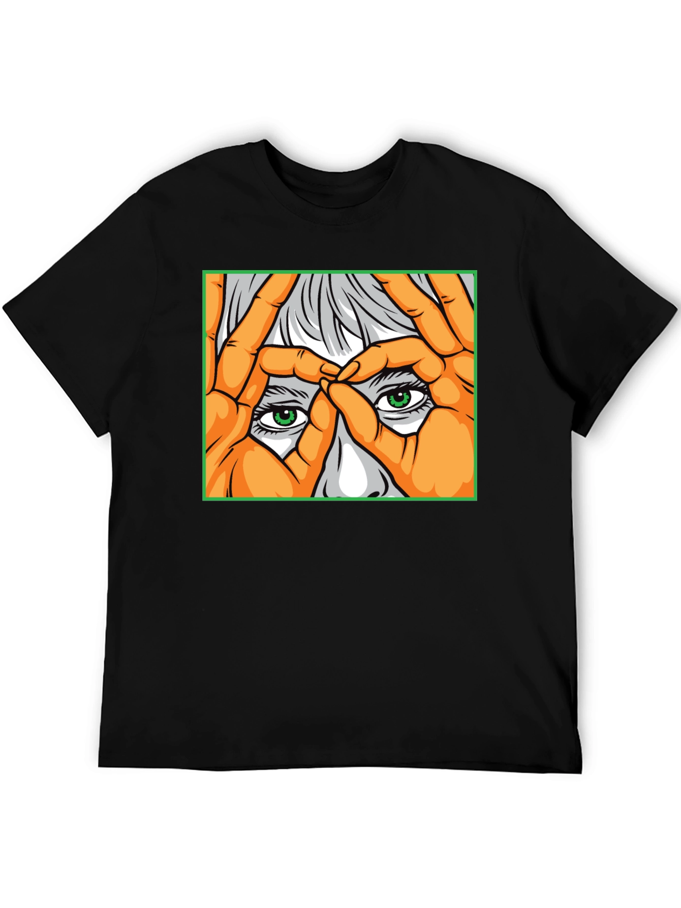 Black Eye See You Graphic Tee - Black Cotton Comfort view 5