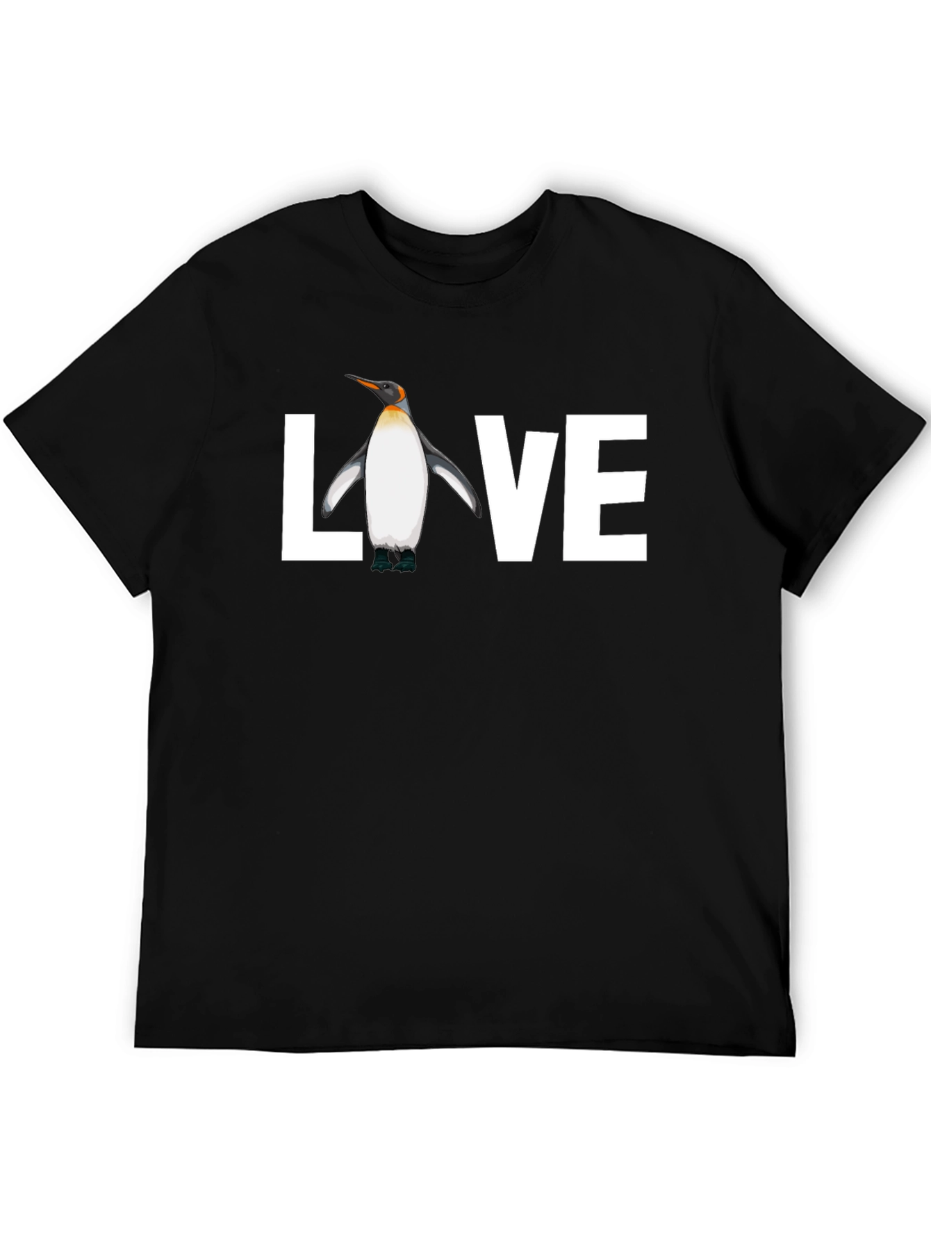 Black Penguin Love Graphic Tee - Black view 5