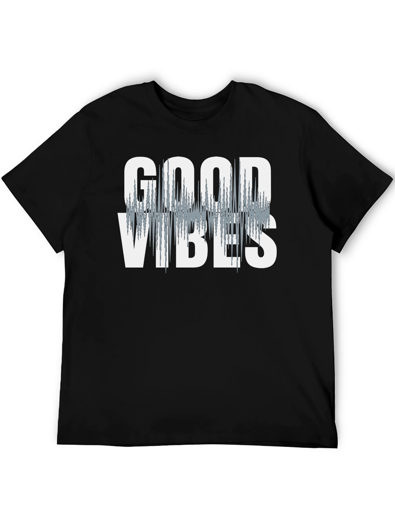 Black Good Vibes T-Shirt - Stylish Graphic Tee view 5