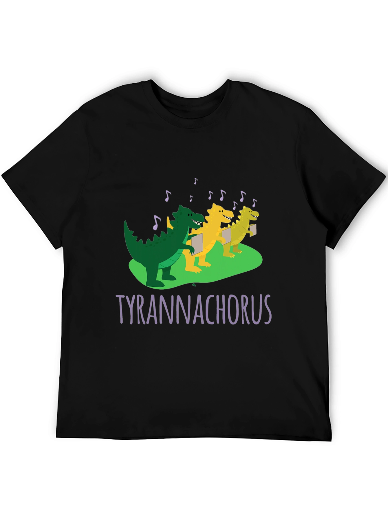 Black Tyrannachorus T-Shirt: Dinosaur Choir Tee view 5