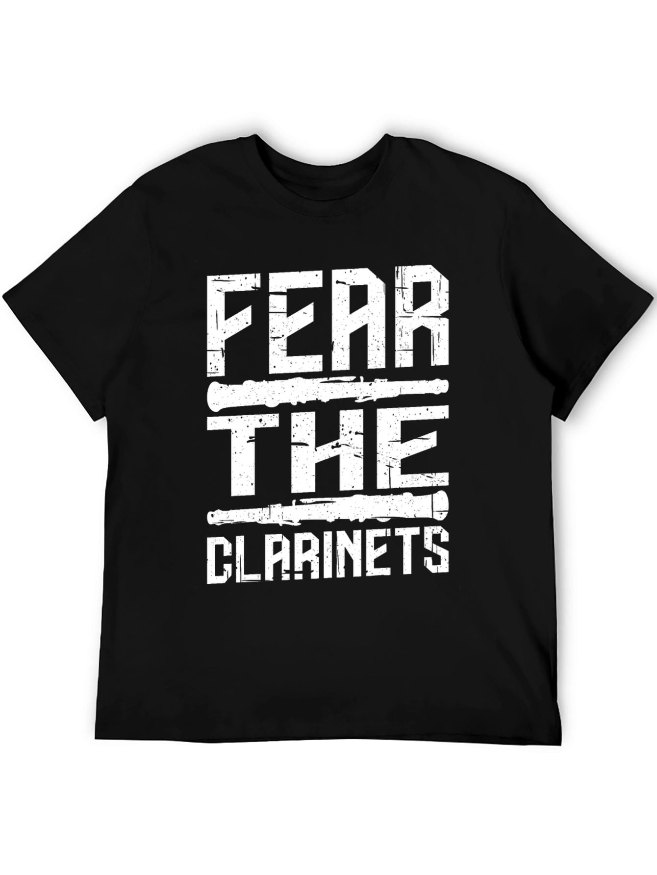 Black Fear the Clarinets Graphic Tee - Black view 5