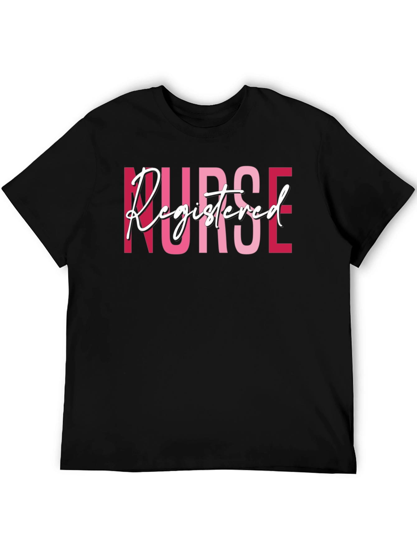 Black Registered Nurse Graphic T-Shirt view 5