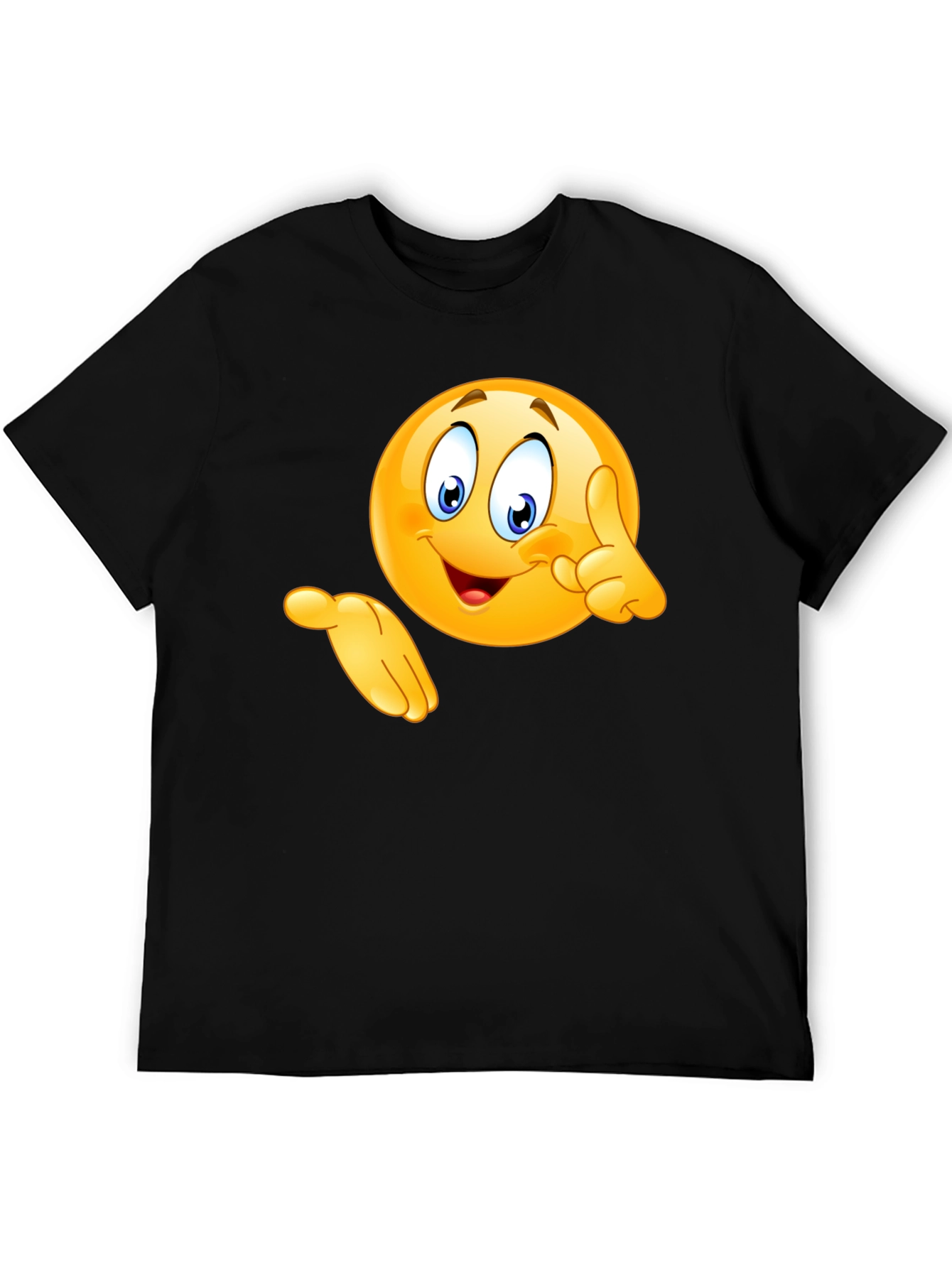 Black Emoji Graphic Black T-Shirt - Fun & Casual view 5