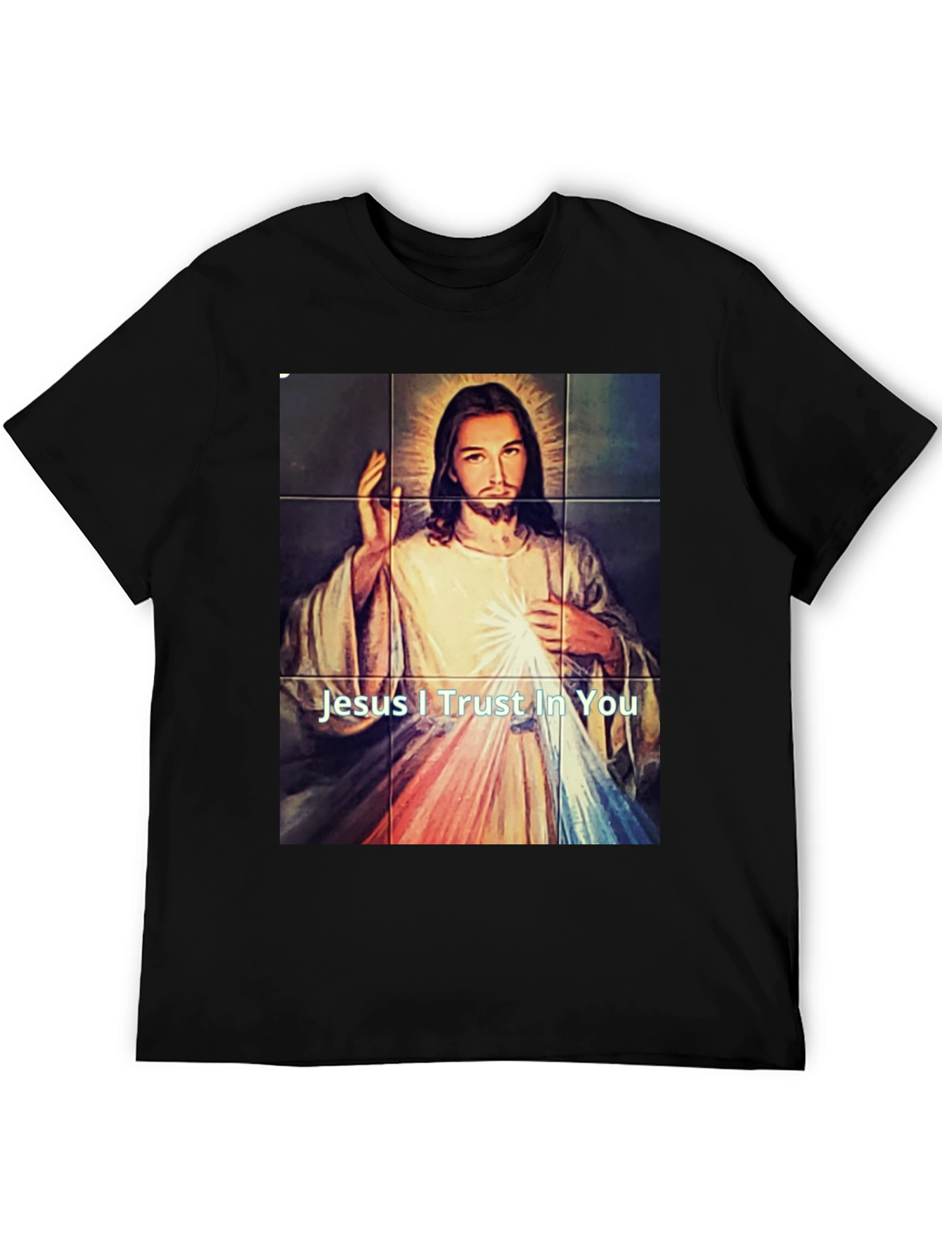 Black Jesus I Trust In You Graphic T-Shirt view 5