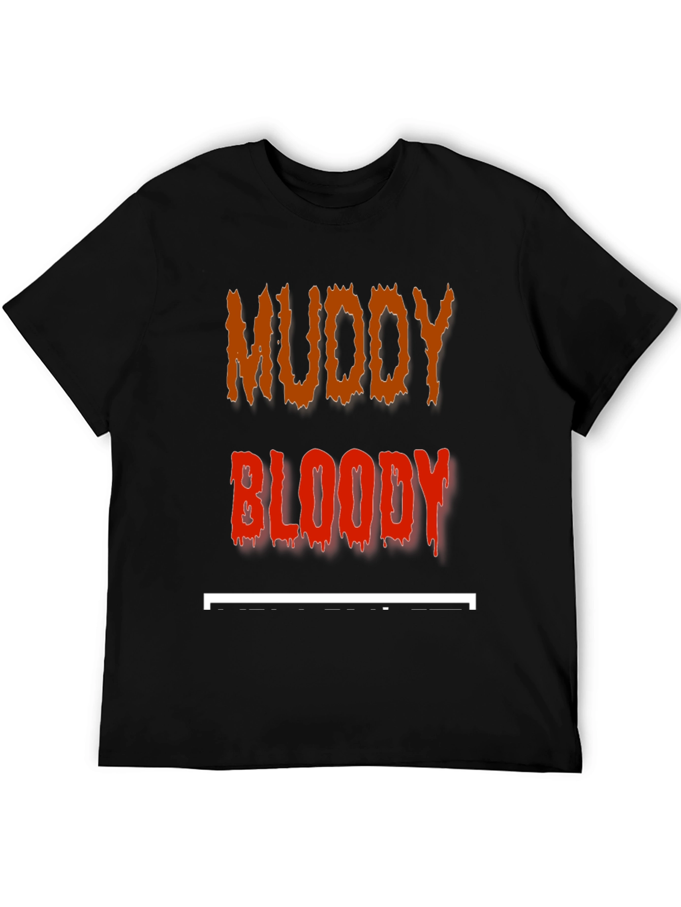 Black Muddy Bloody T-Shirt - Edgy Graphic Tee view 5