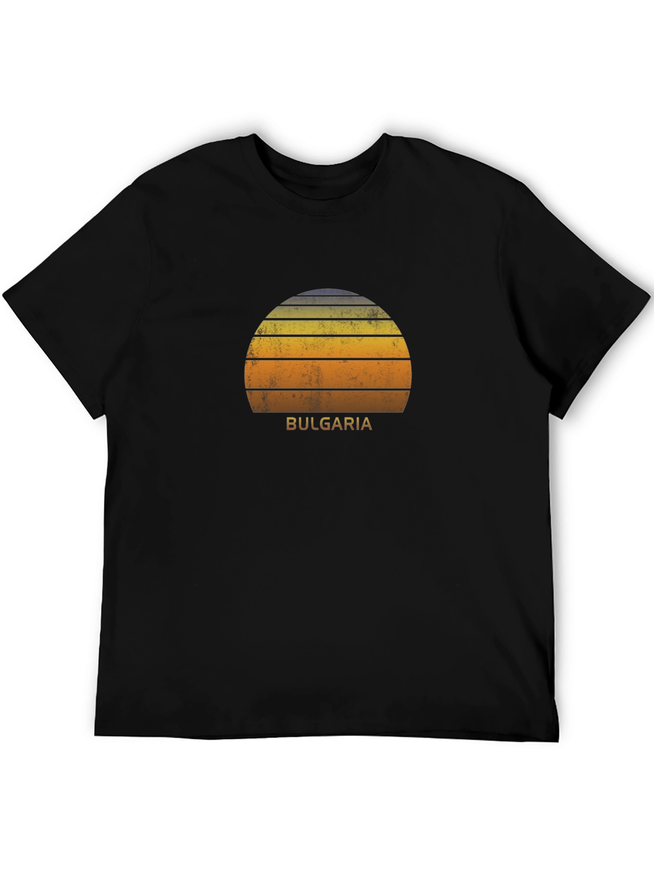 Black Bulgaria Sunset T-Shirt - Retro Graphic Tee view 5