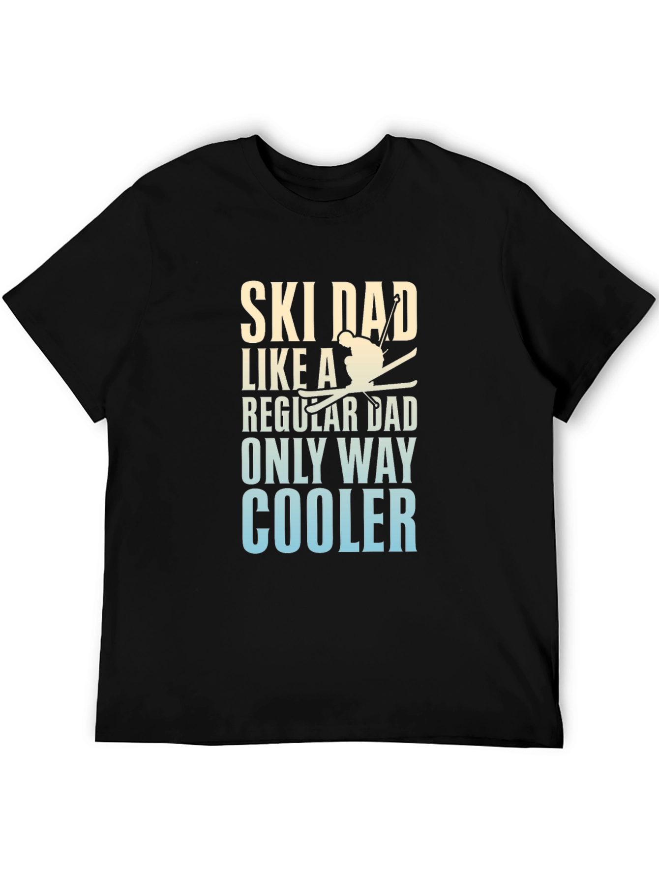 Black Ski Dad T-Shirt - Only Way Cooler view 5