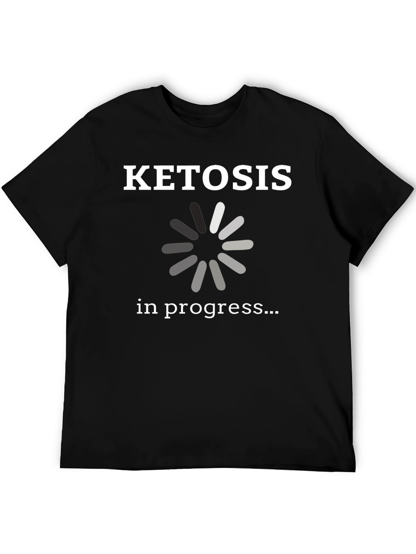 Black Ketosis in Progress Graphic T-Shirt view 5