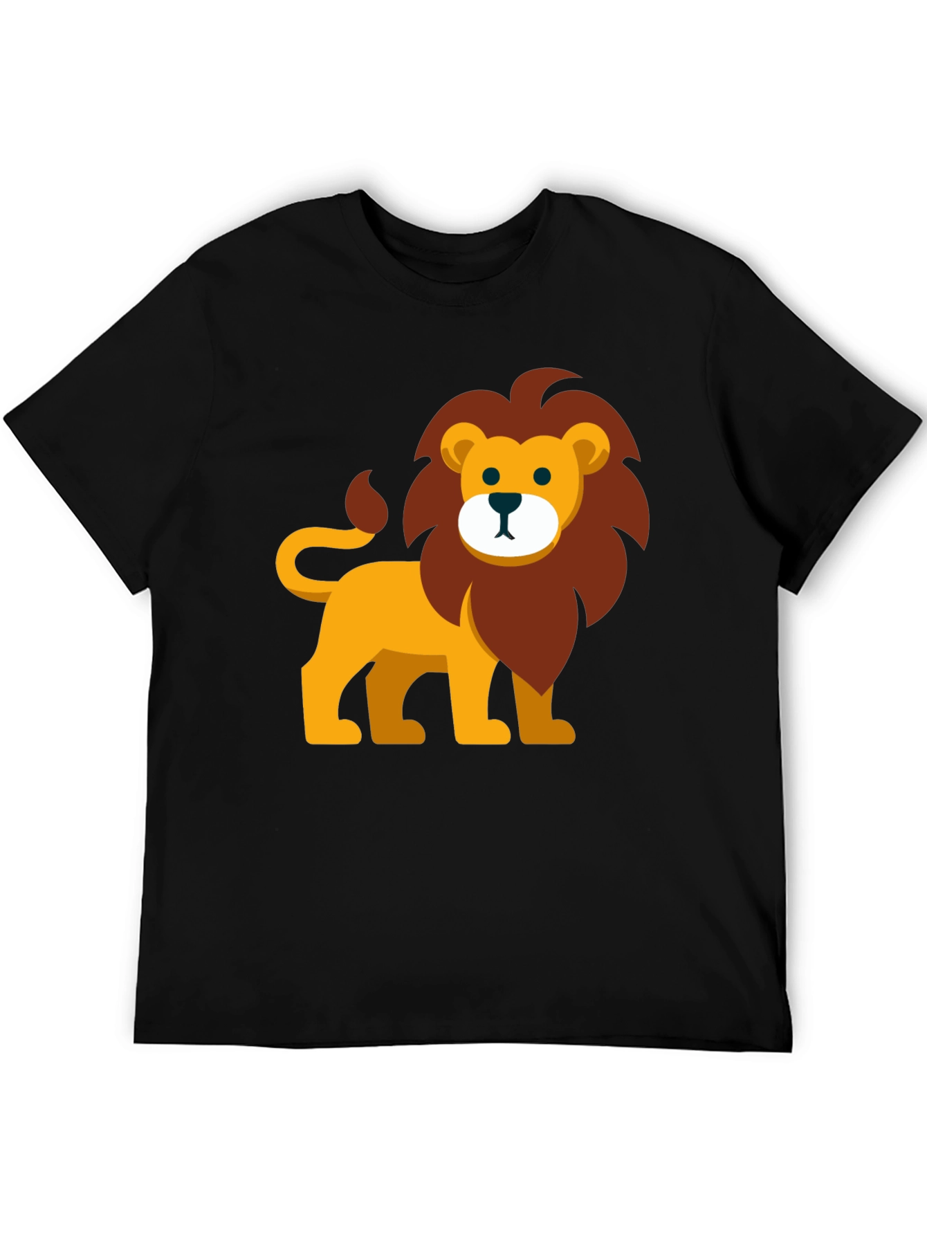 Black Lion Graphic Tee - Fun Animal Print view 5