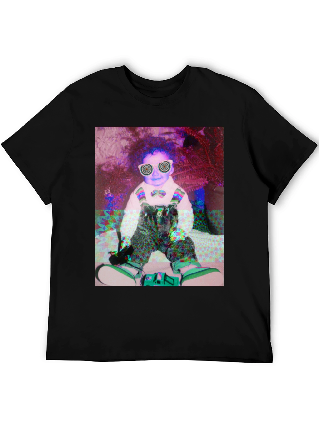 Black Psychedelic Baby Graphic Tee view 5