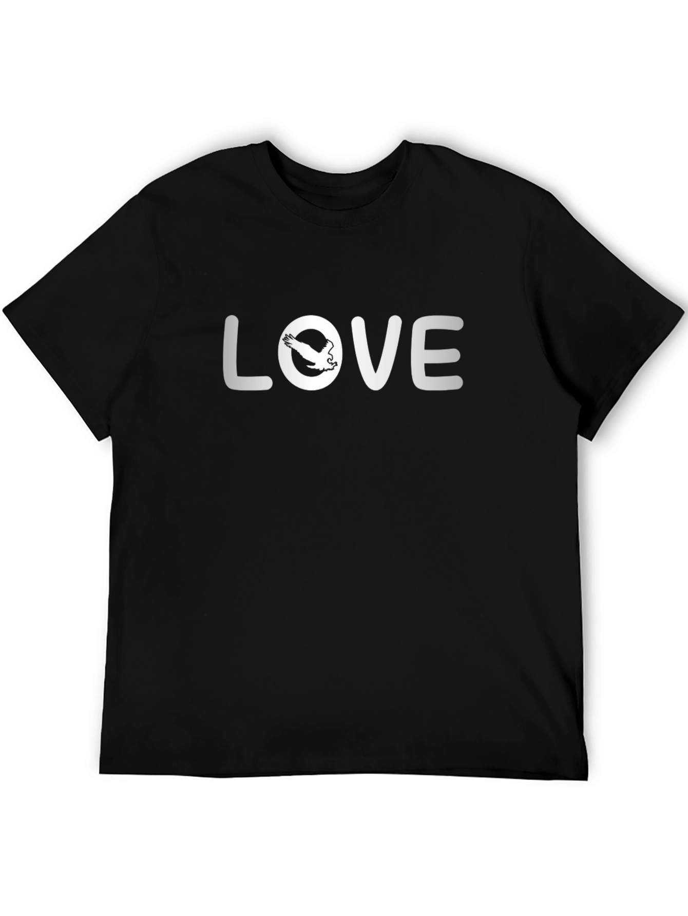 Black Love Bird Graphic T-Shirt - Stylish Men's Tee view 5