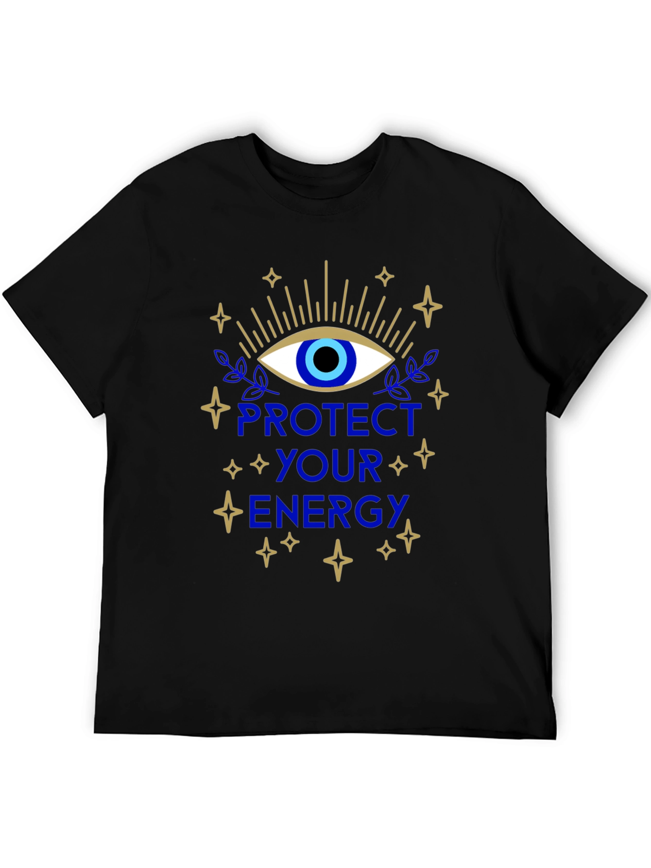 Black Protect Your Energy Graphic T-Shirt view 5