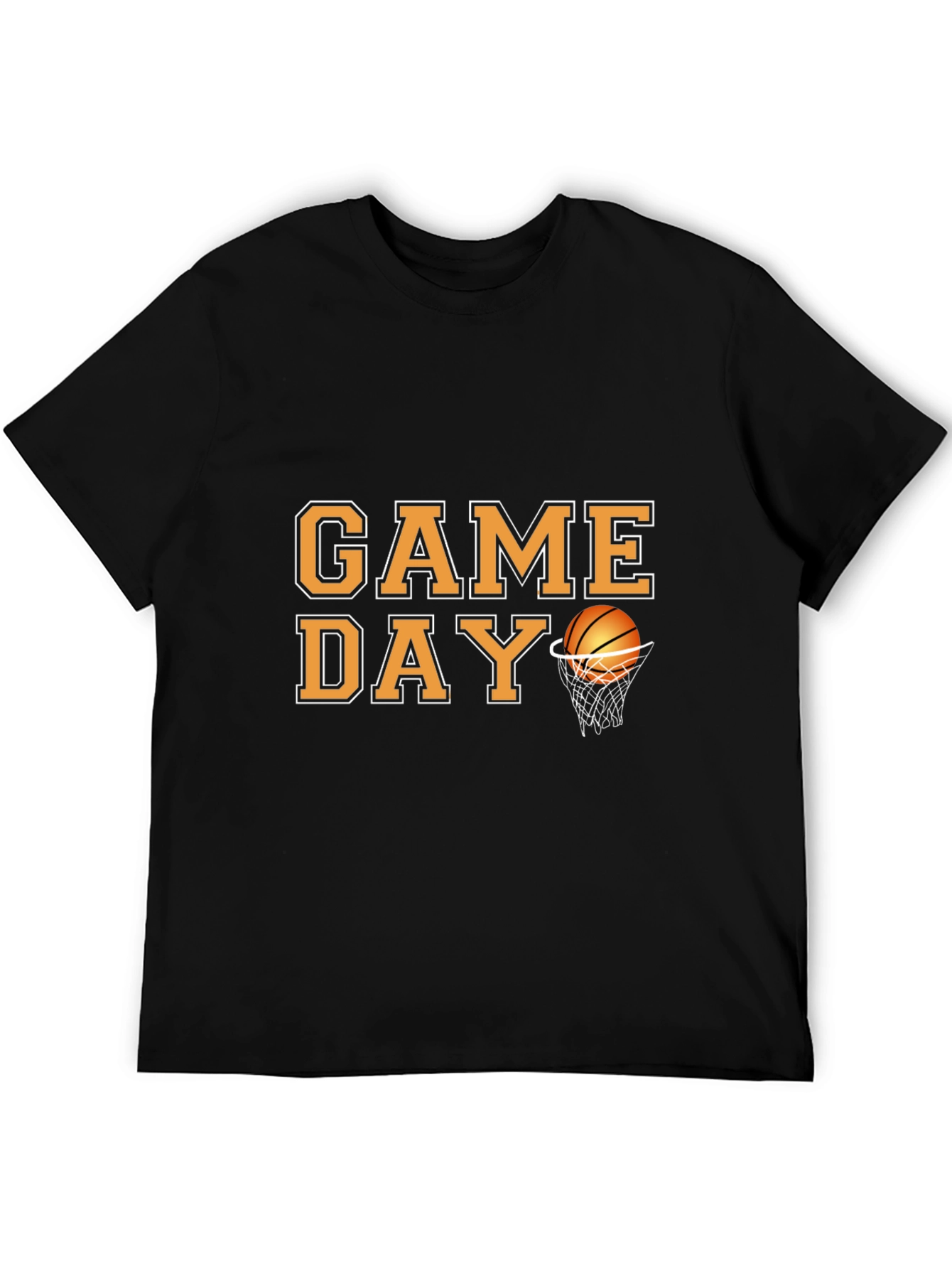 Black Game Day Basketball Graphic T-Shirt view 5