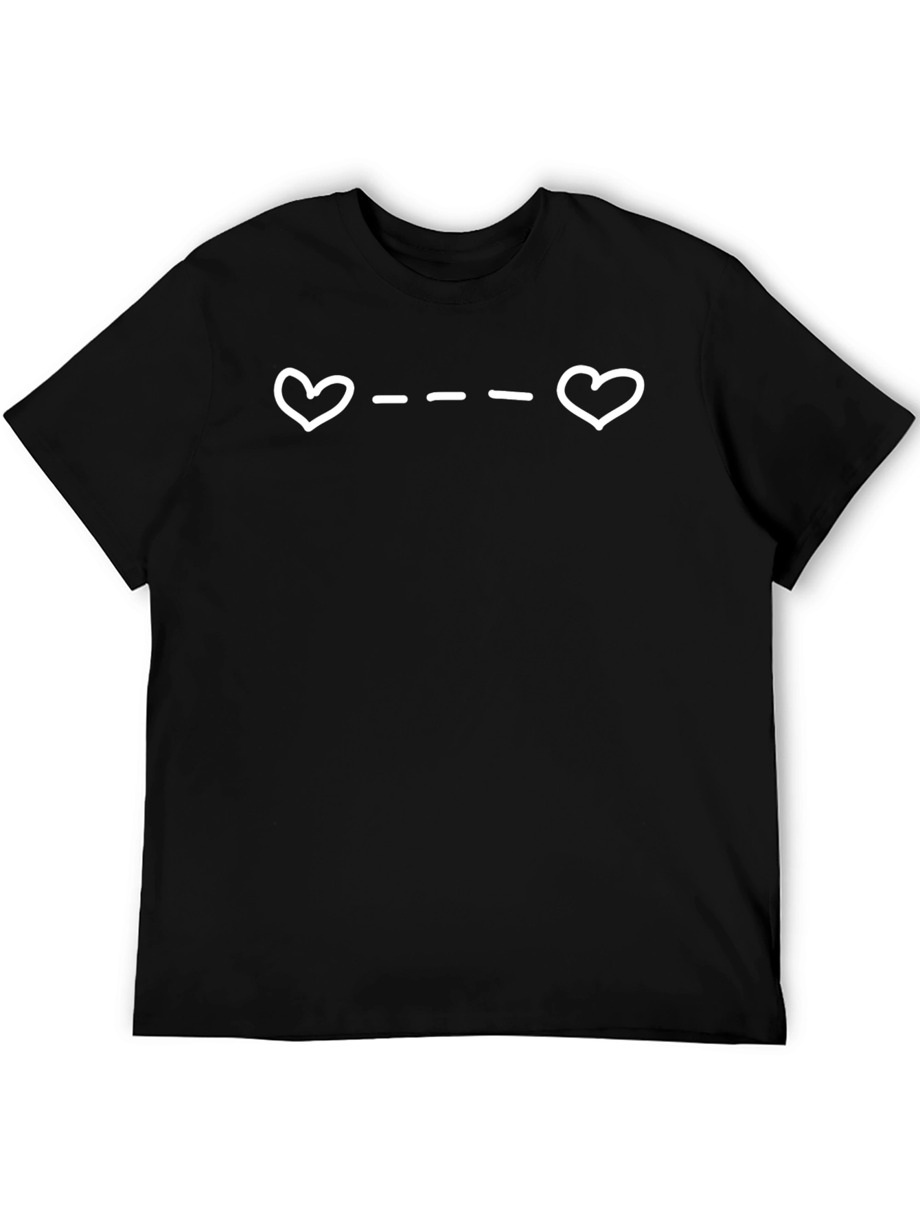 Black Heart Morse Code T-Shirt view 5