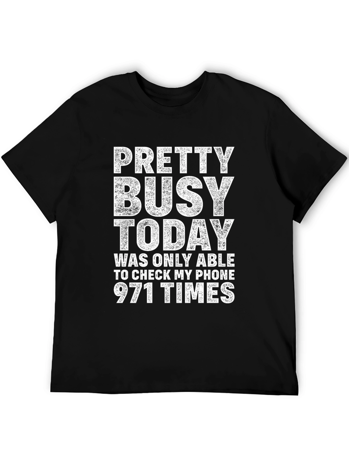Black Pretty Busy Today Graphic T-Shirt view 5