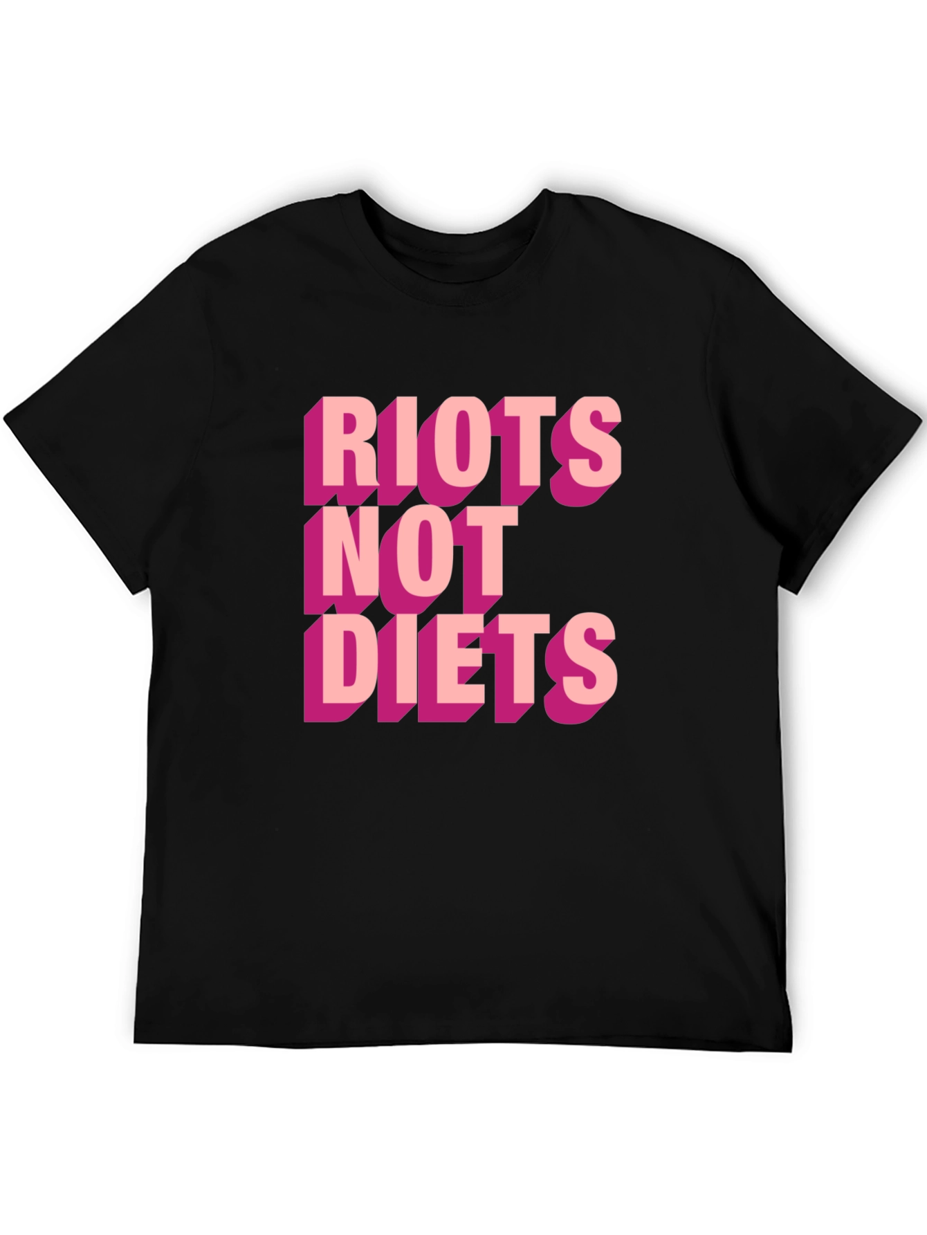 Black Riots Not Diets Graphic Tee view 5