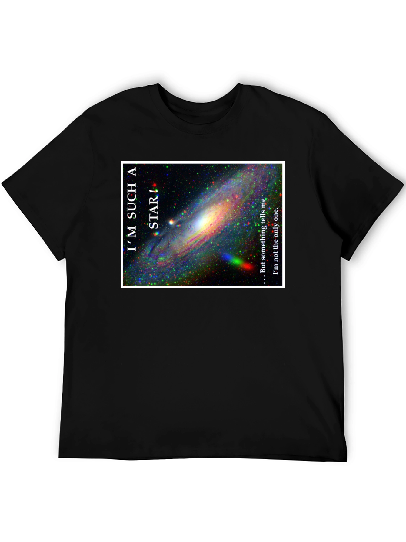 Black I'm Such a Star Galaxy Graphic T-Shirt view 5