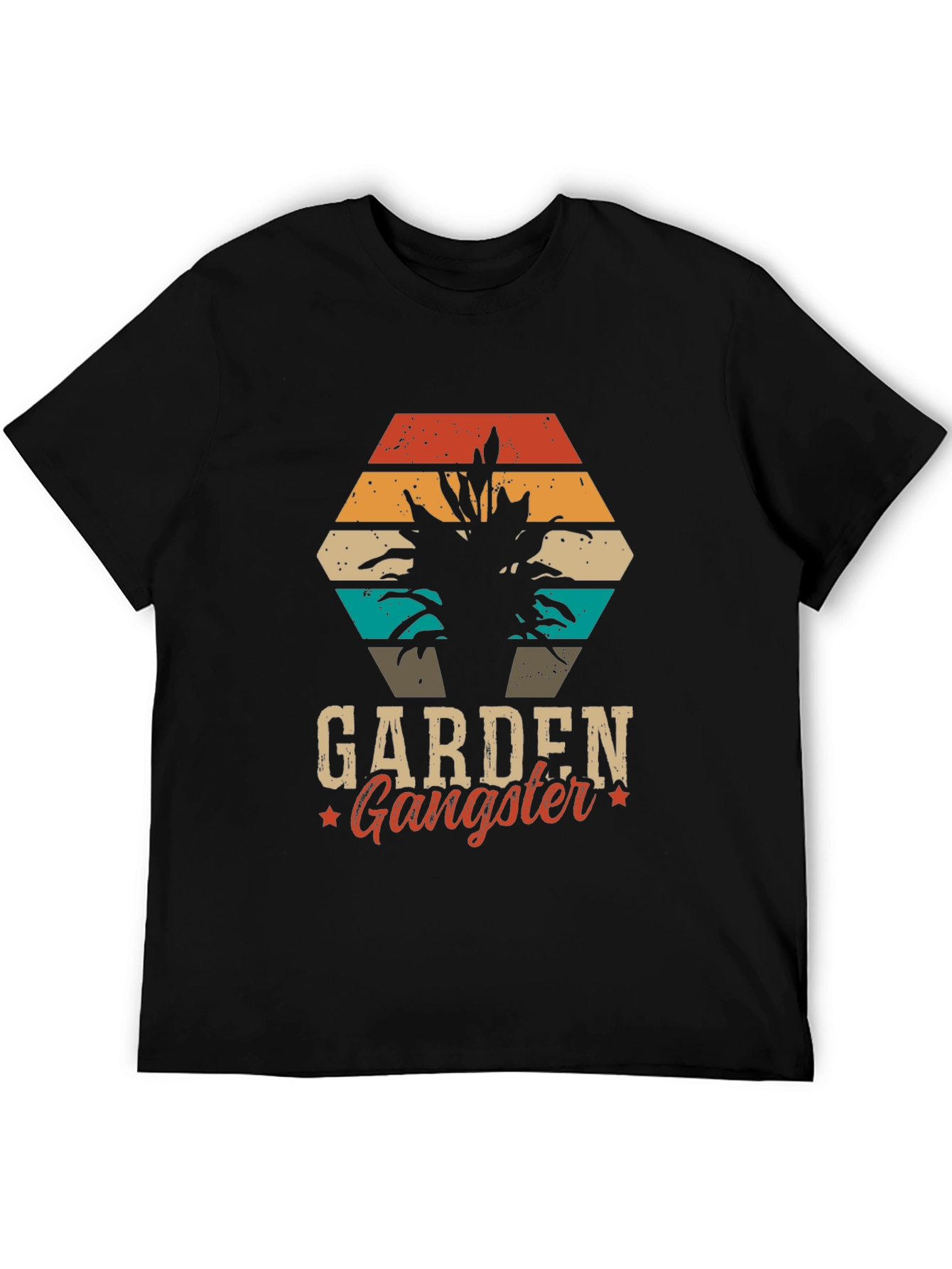 Black Garden Gangster Graphic Tee - Black T-Shirt view 5