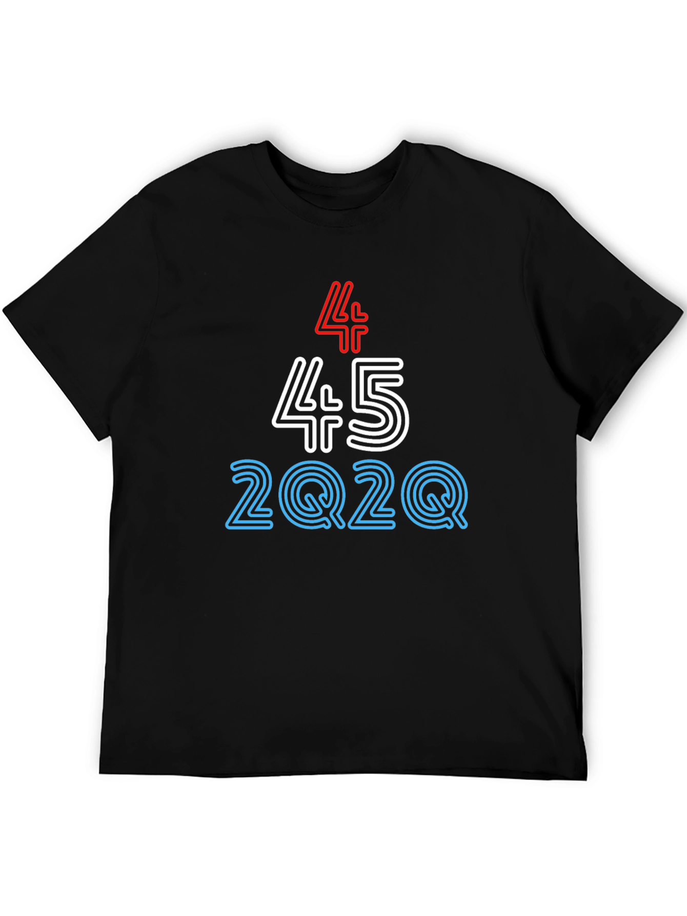 Black 45 2Q2Q Graphic Tee - Bold Statement T-Shirt view 5