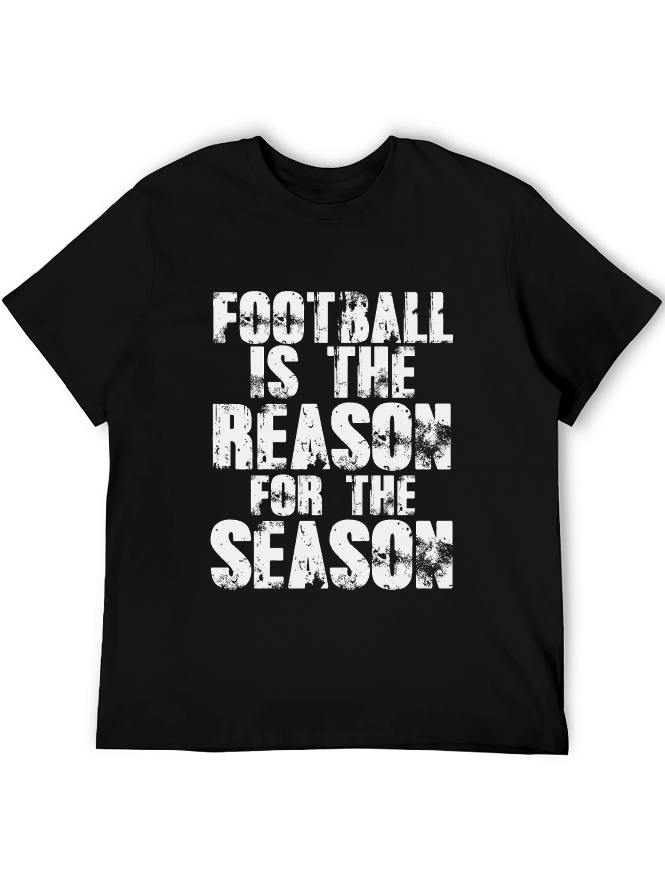 Black Football Season T-Shirt - Reason for the Season view 5