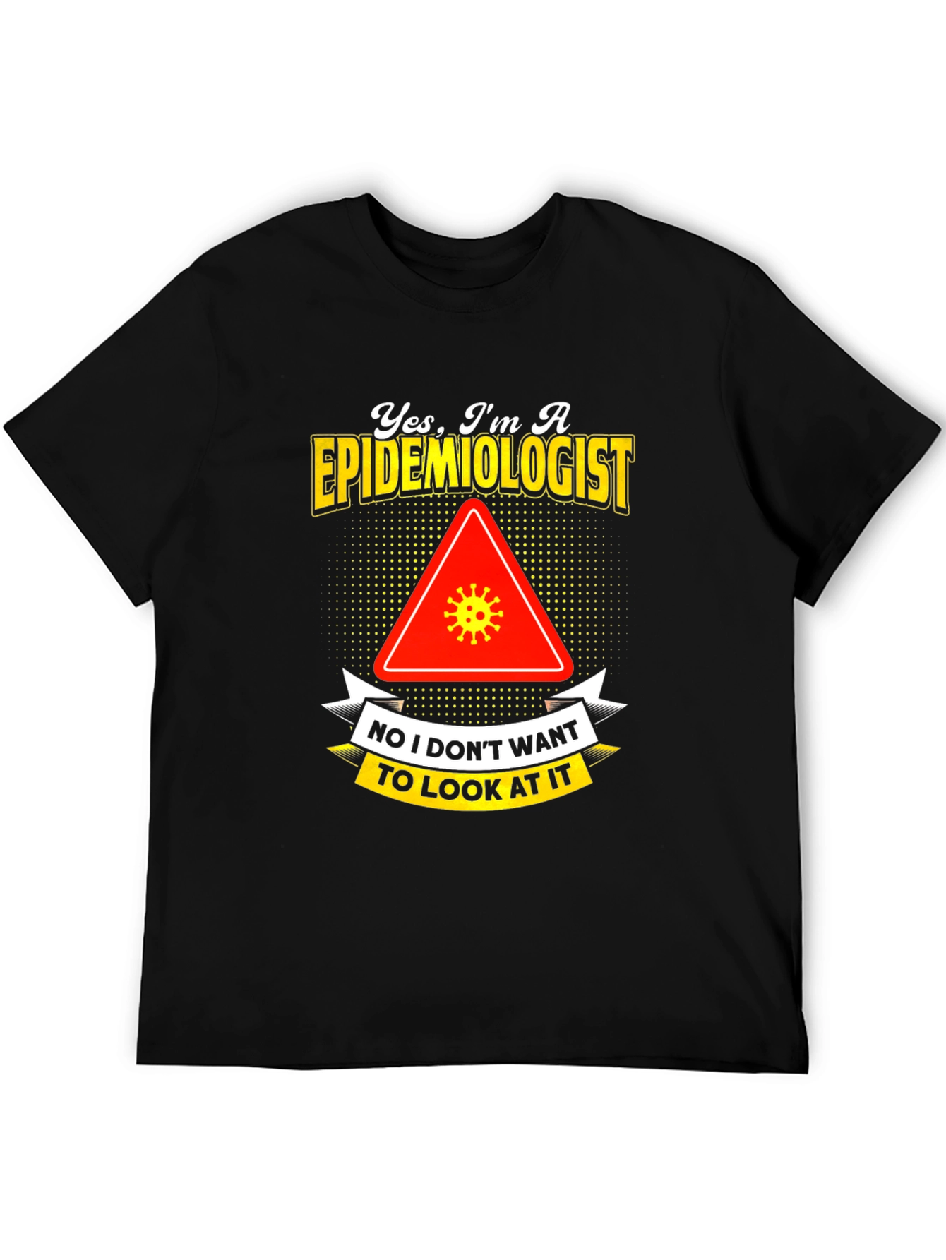 Black Epidemiologist Novelty Graphic T-Shirt view 5